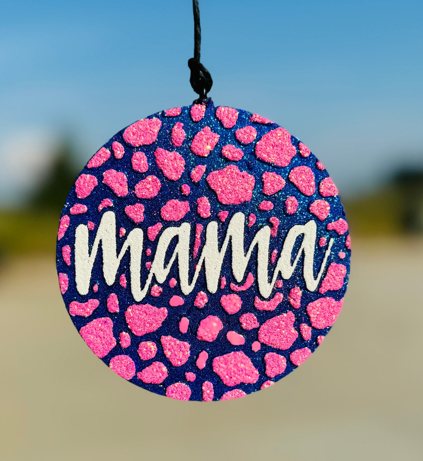 Mama Cow Print Circle