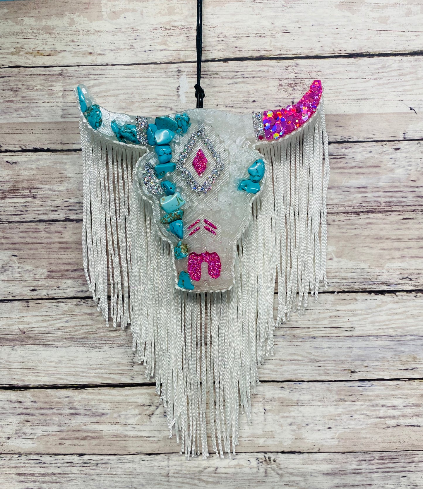 Aztec Bull Skull- Medium Size