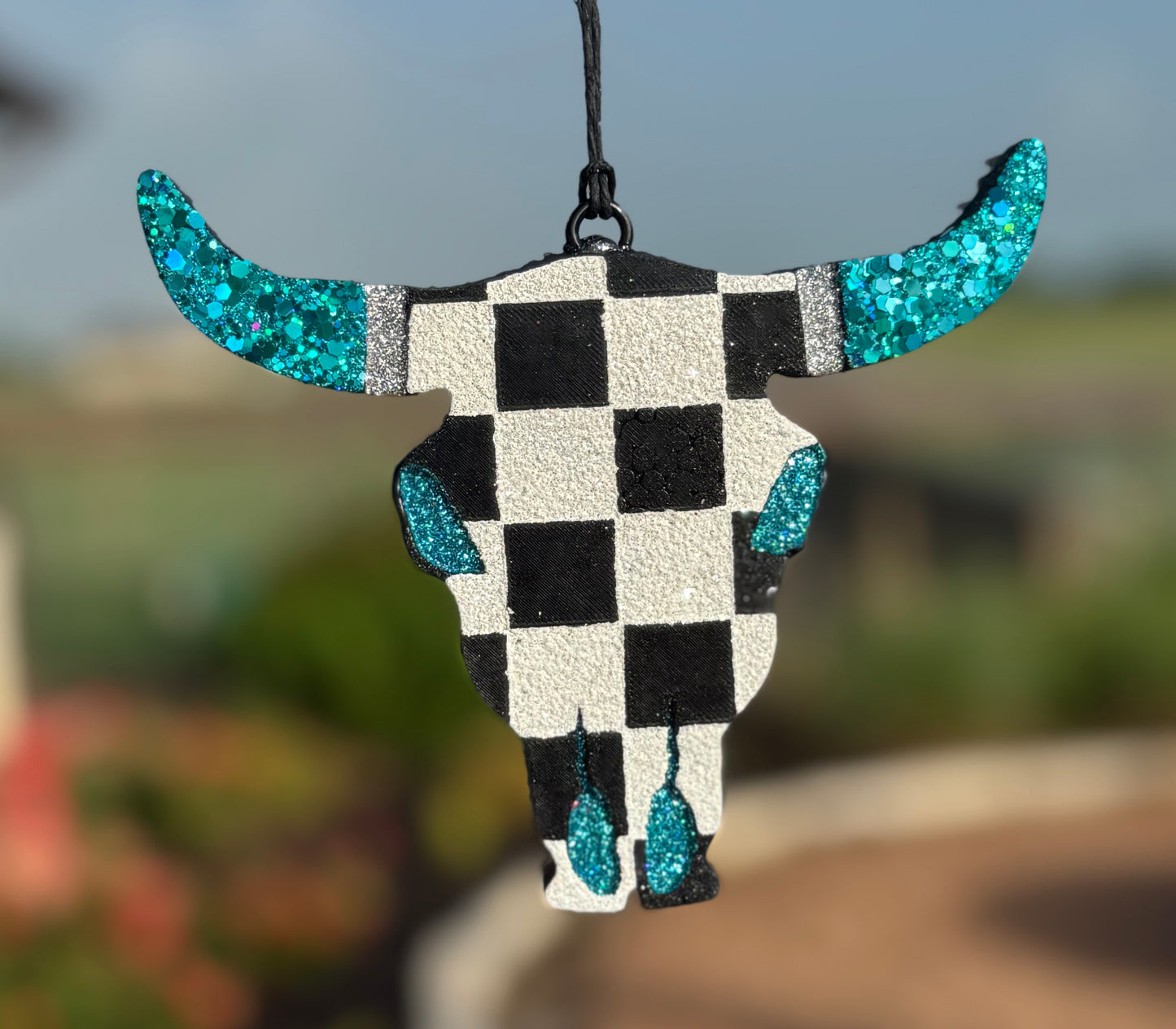 Checkered Aztec Bull (large)