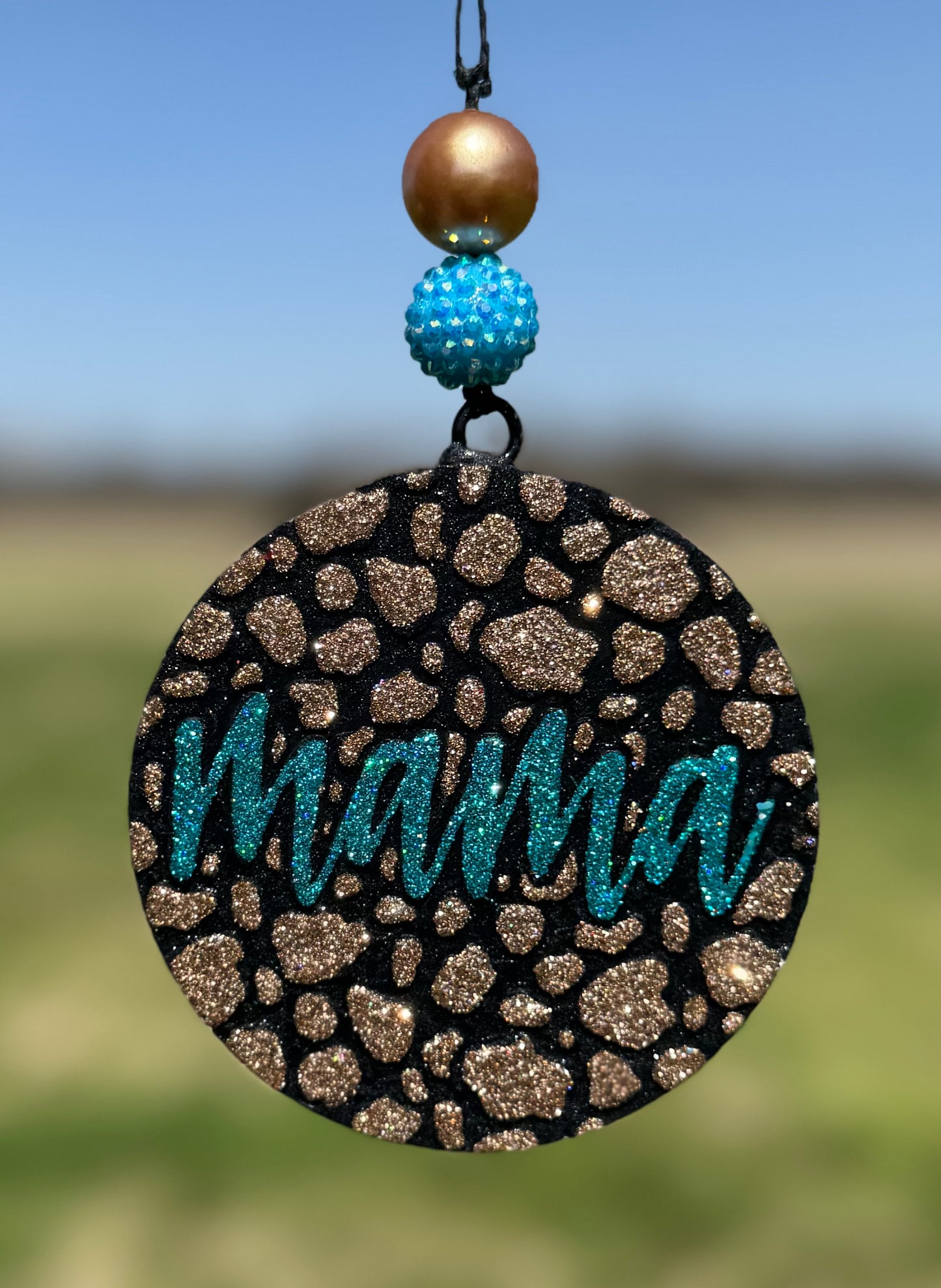 Mama Cow Print Circle
