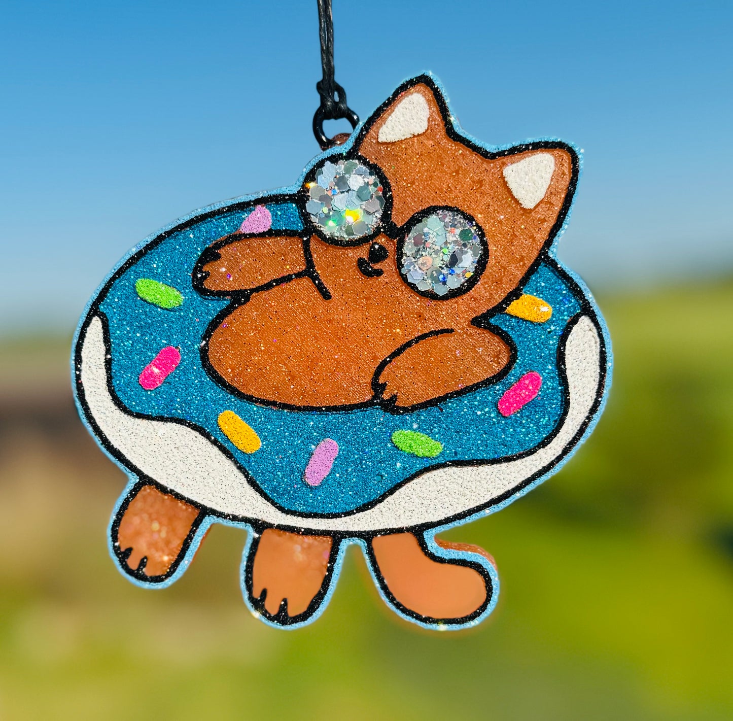 Cat in Donut Floatie