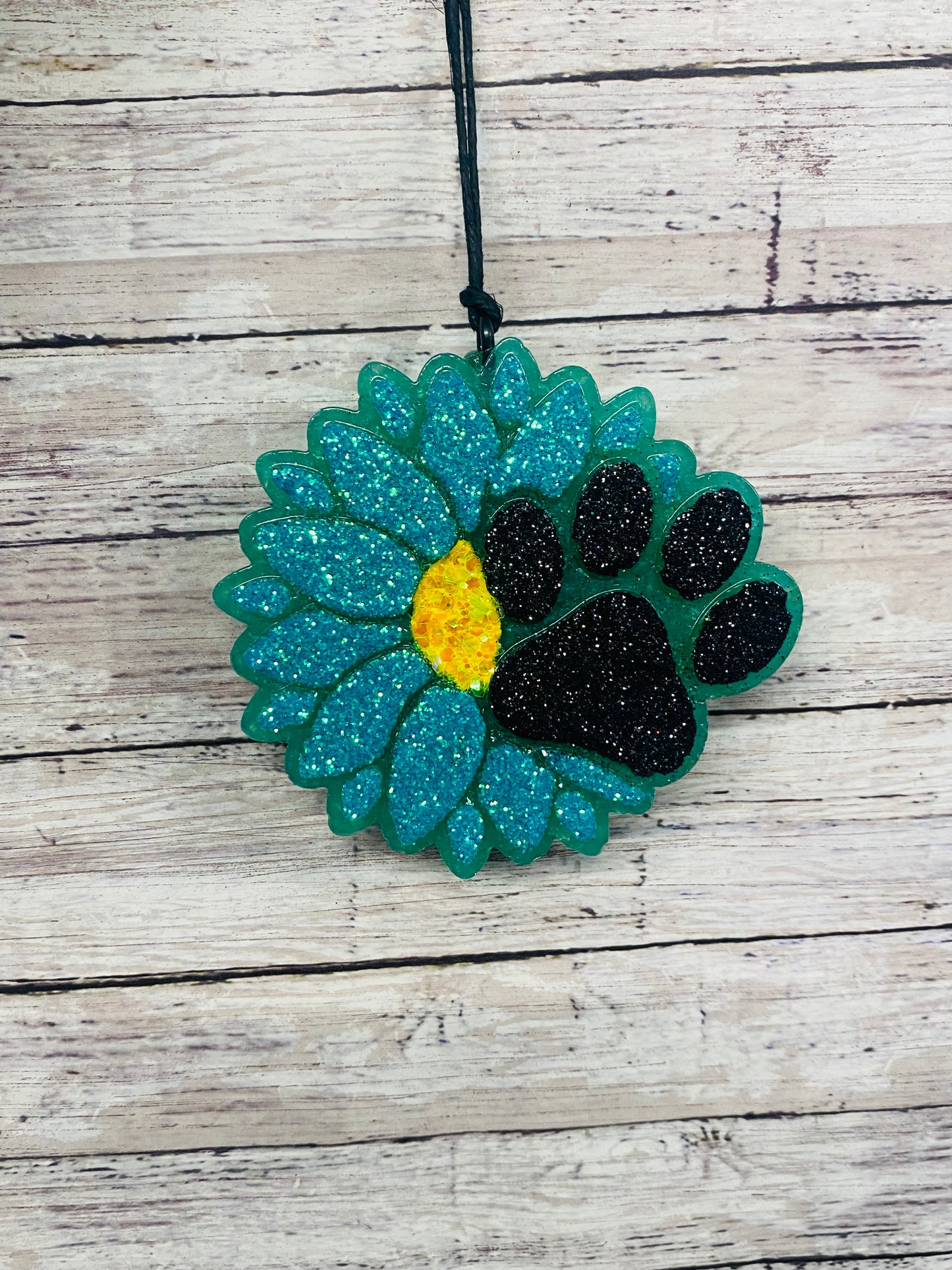 Sunflower with Dog Paw