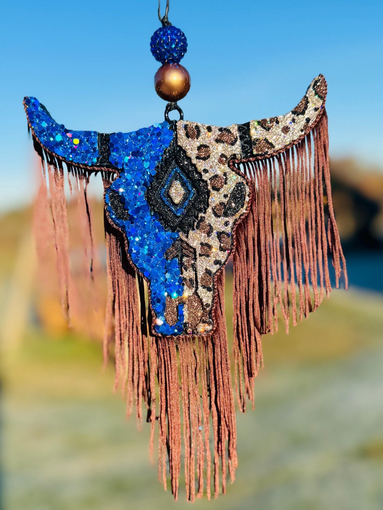 Aztec Bull Skull-Large Size