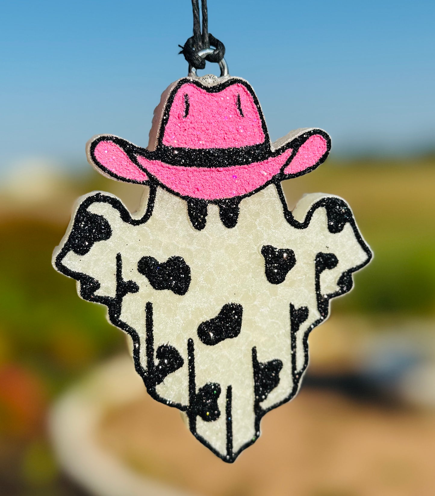 Ghost with Cow print and Cowboy Hat-Option 2