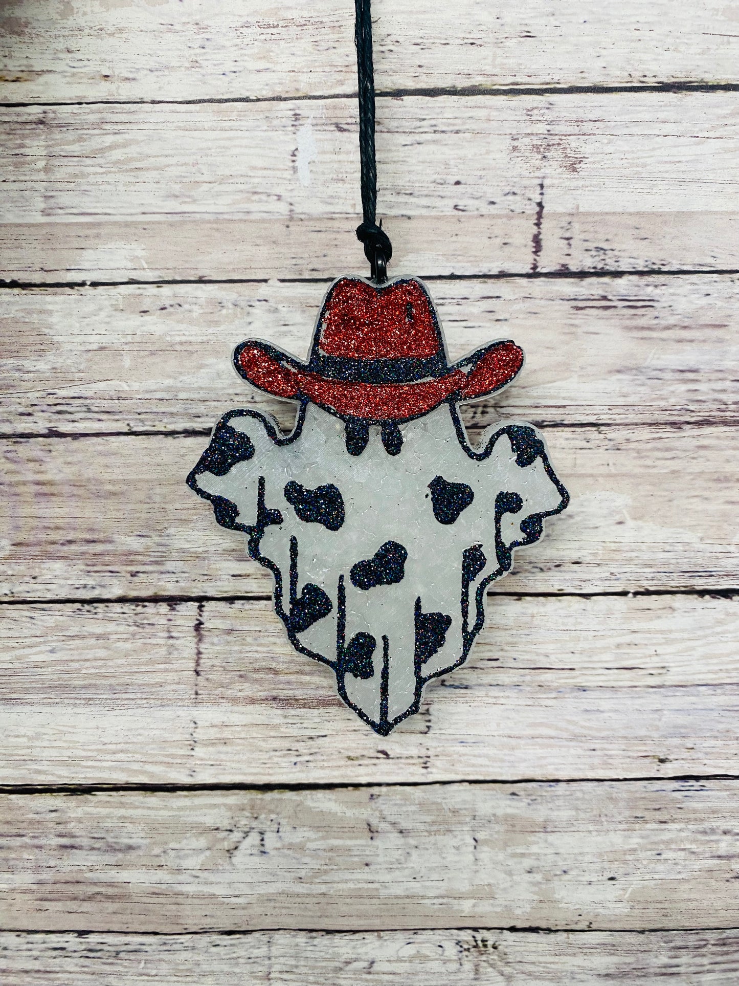 Ghost with Cow print and Cowboy Hat-Option 2