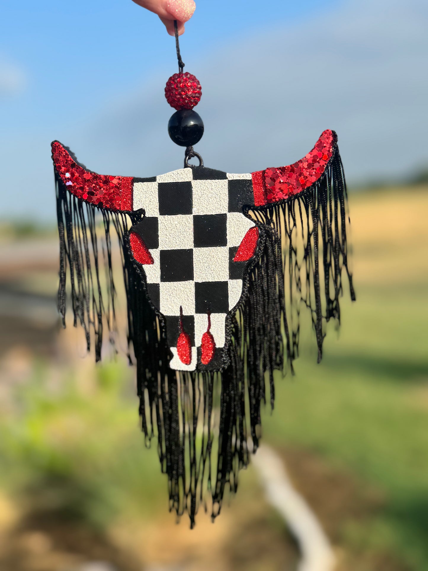 Checkered Aztec Bull (large)