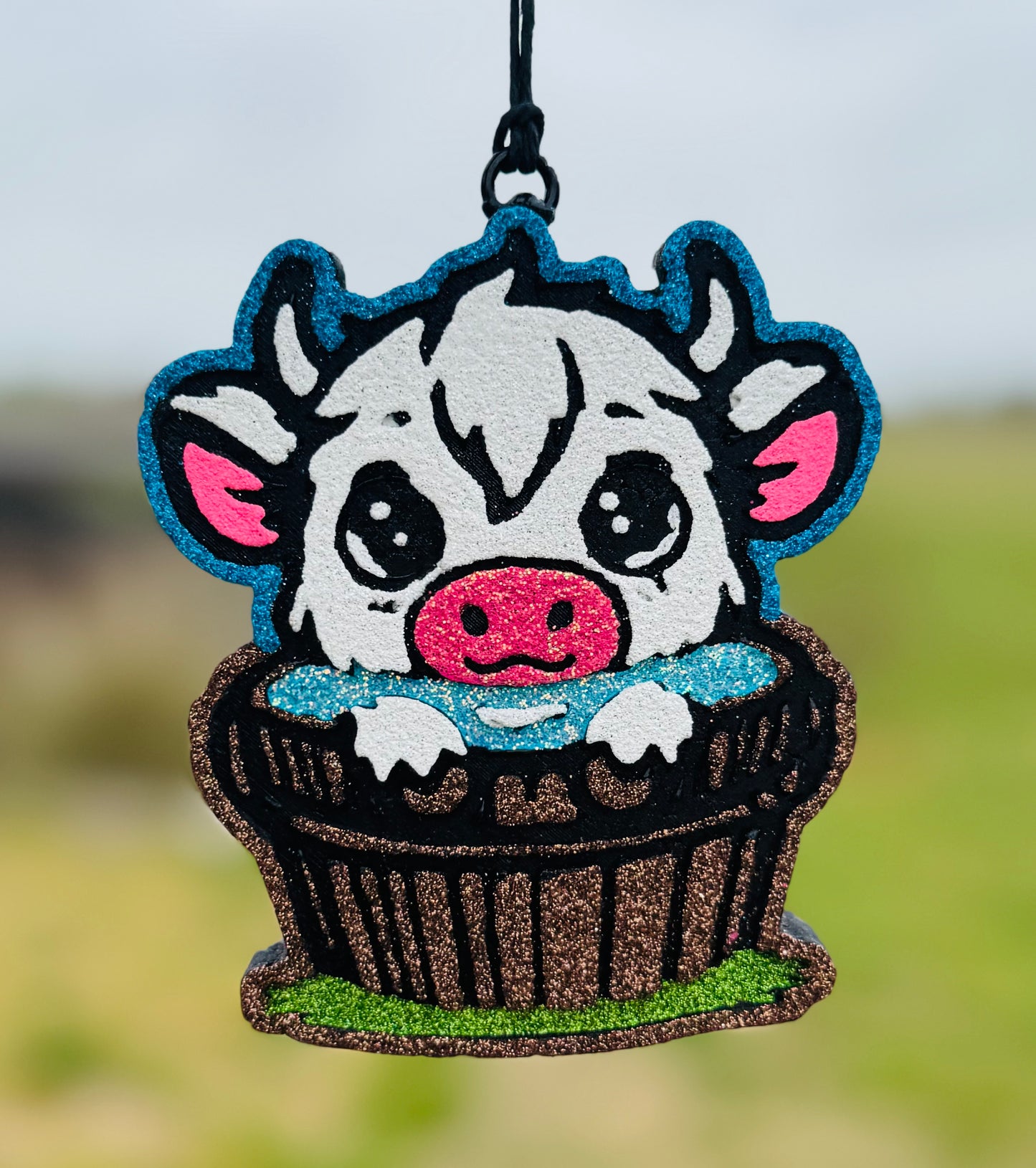 Highland Cow in Tub