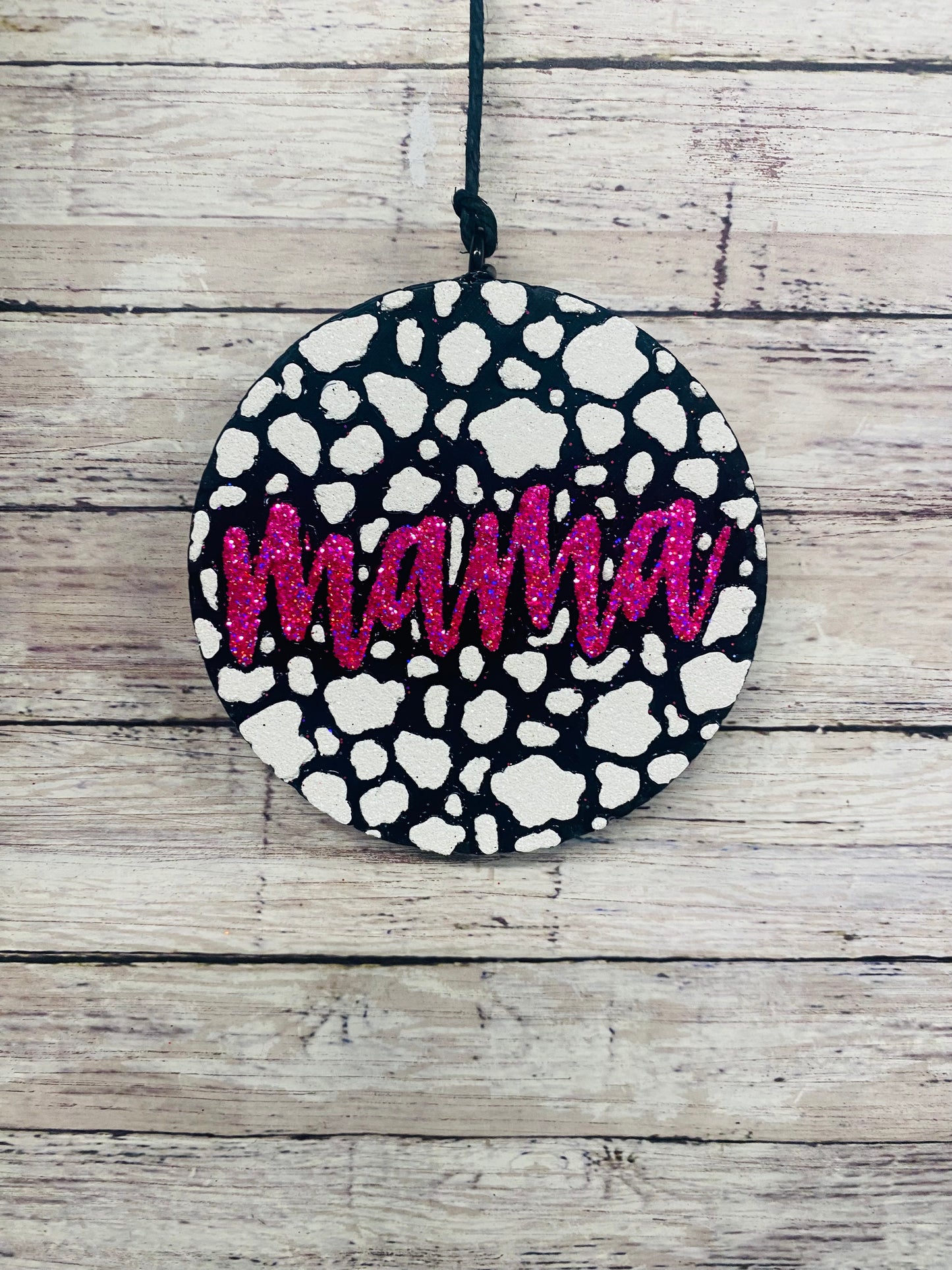 Mama Cow Print Circle