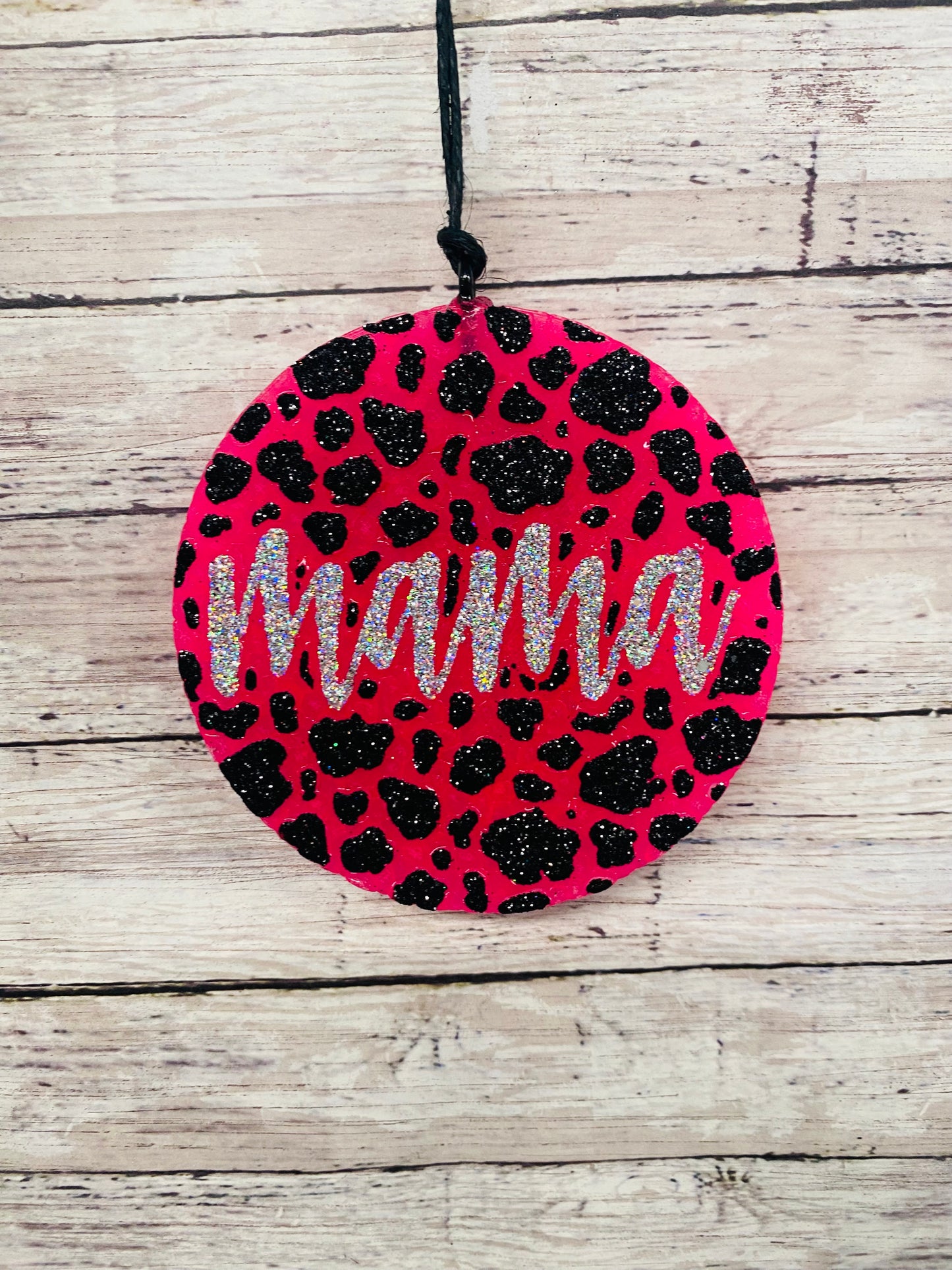 Mama Cow Print Circle