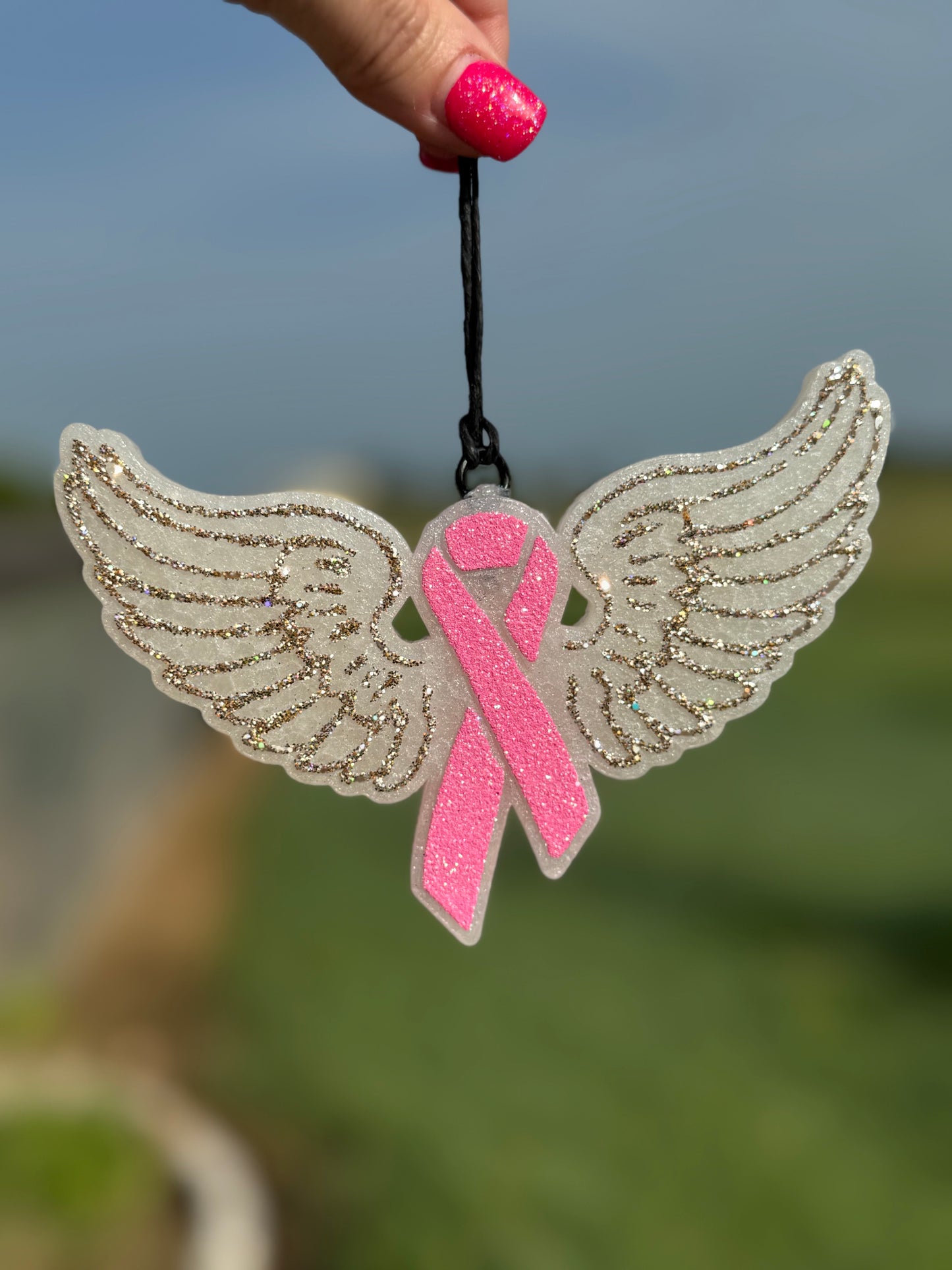 Awareness Ribbon with Wings