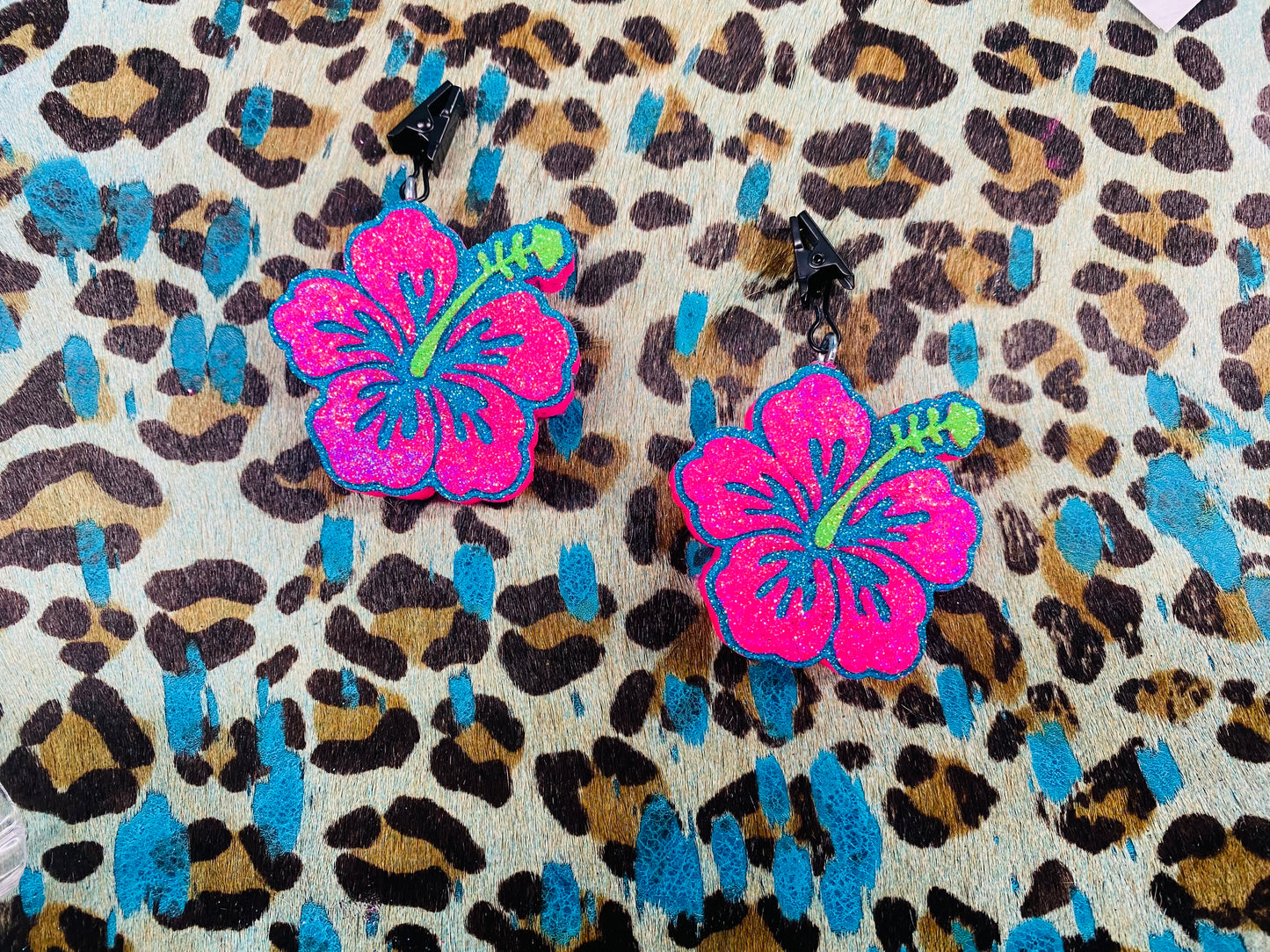 Hibiscus Flower Vent Clips-2 clips