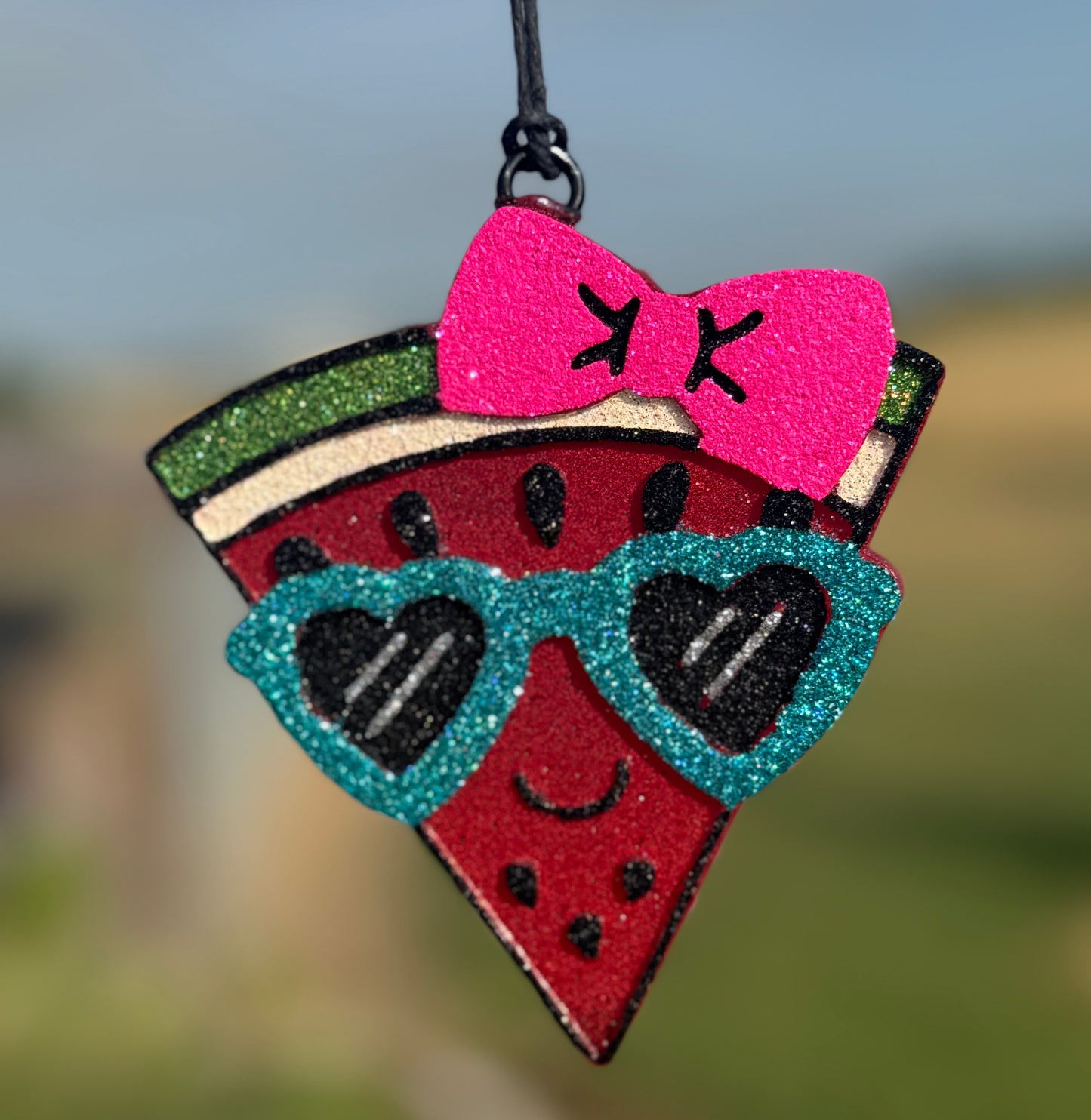 Summer Watermelon with Sunglasses & Bow