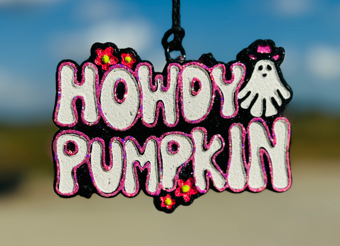 Howdy Pumpkin with Ghost