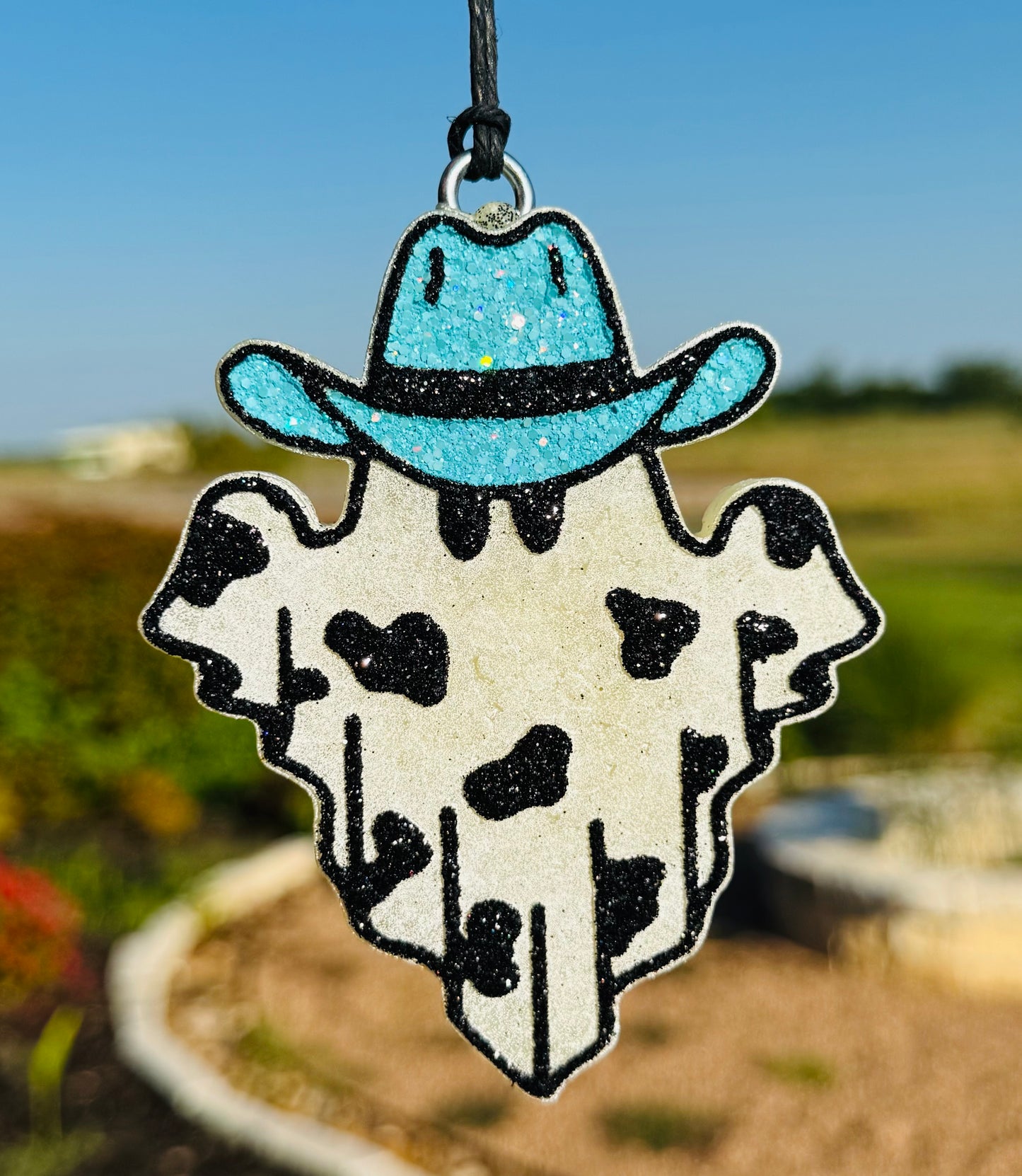 Ghost with Cow print and Cowboy Hat-Option 2