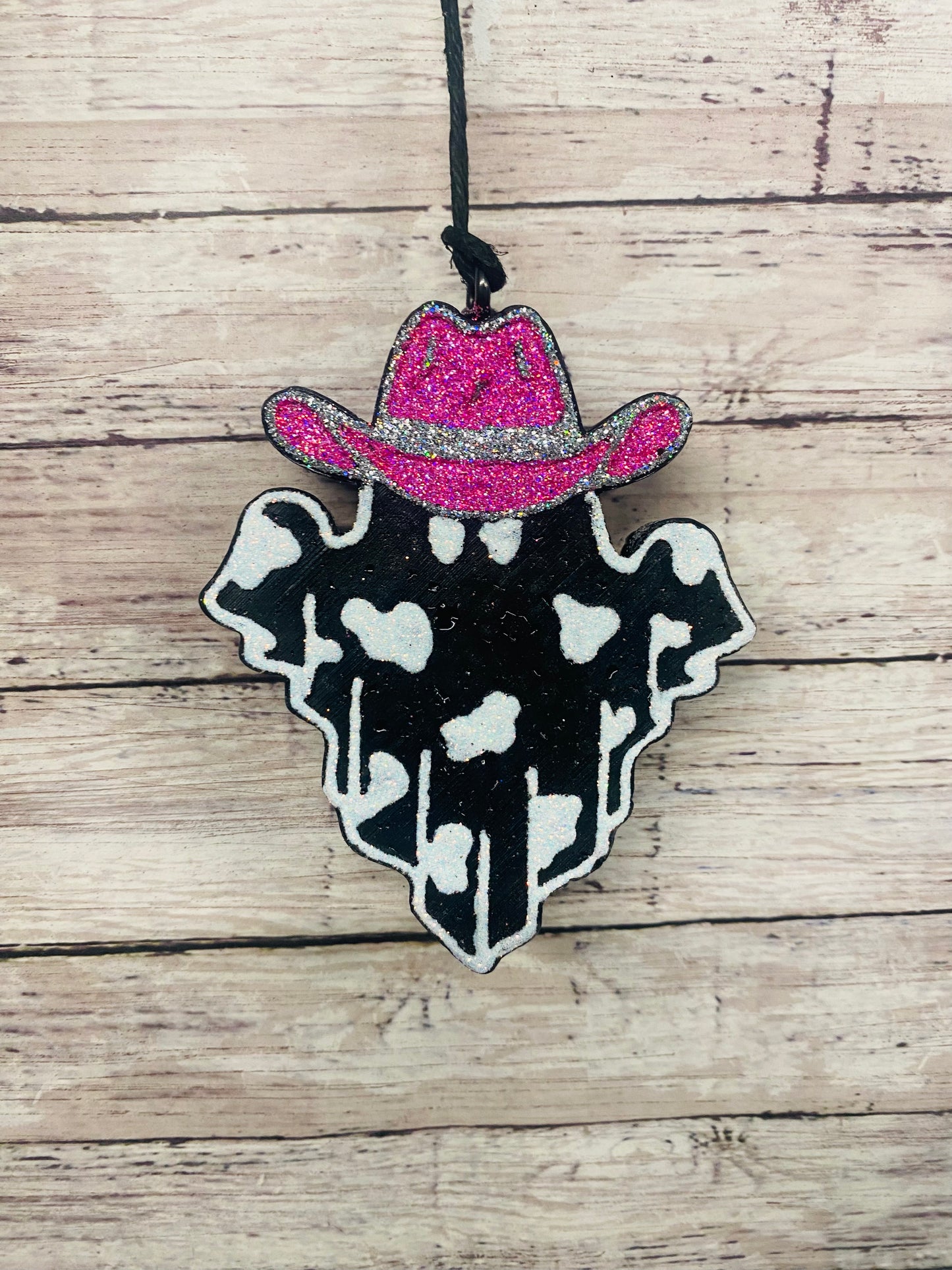 Ghost with Cow print and Cowboy Hat-Option 2