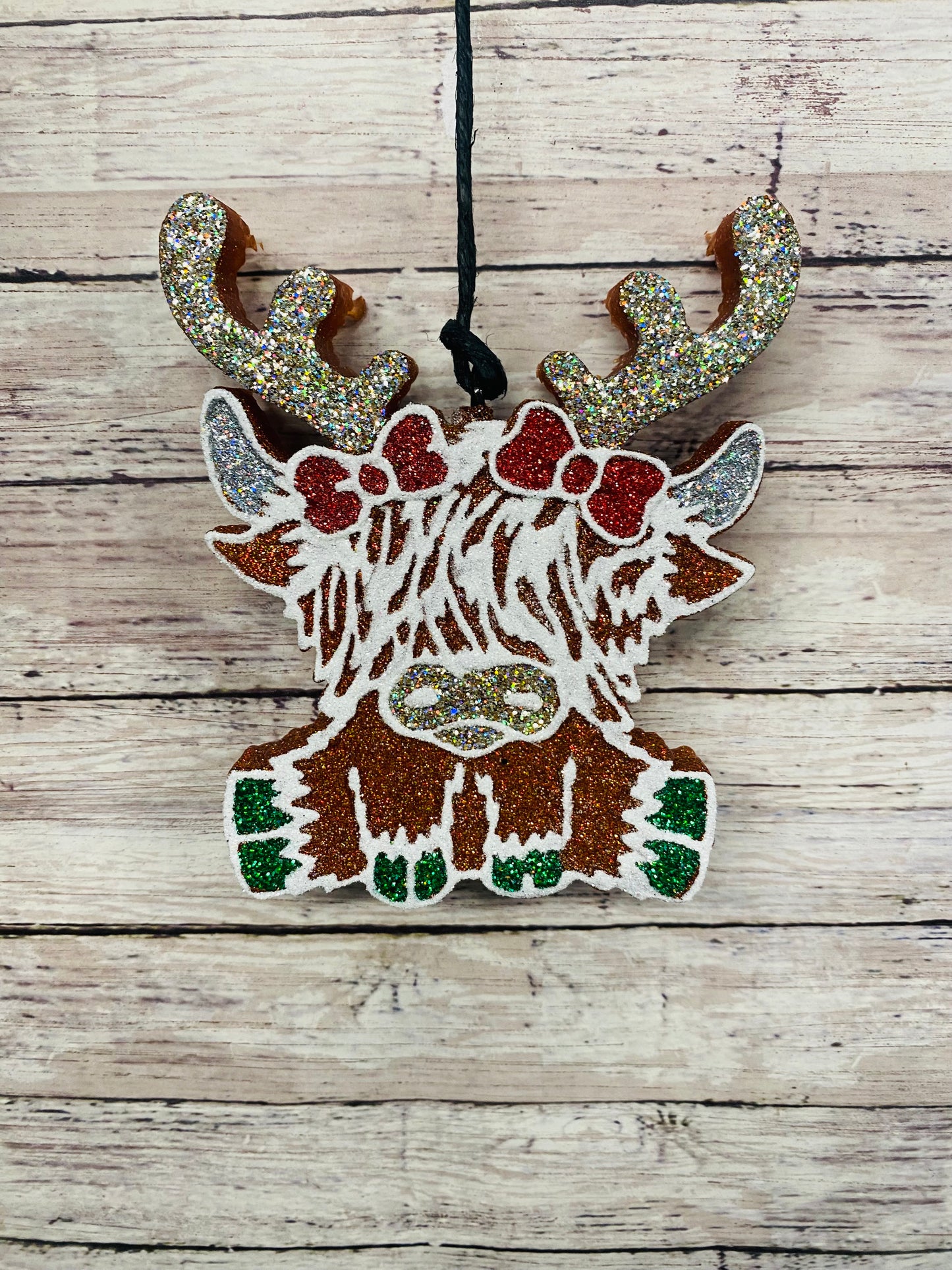 Highland with Reindeer Antlers