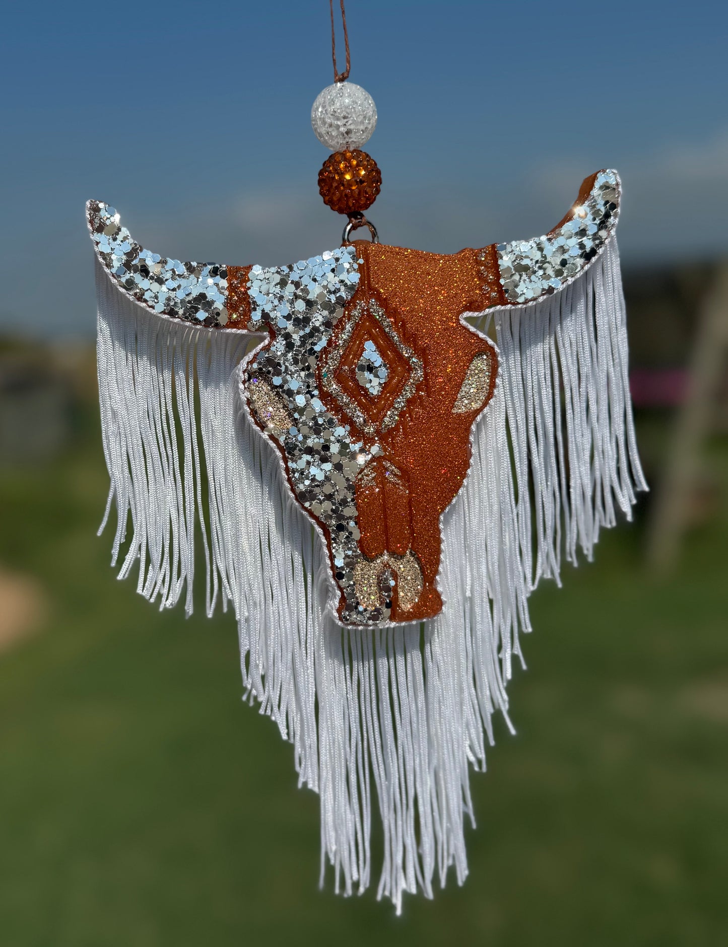Aztec Bull Skull-Large Size