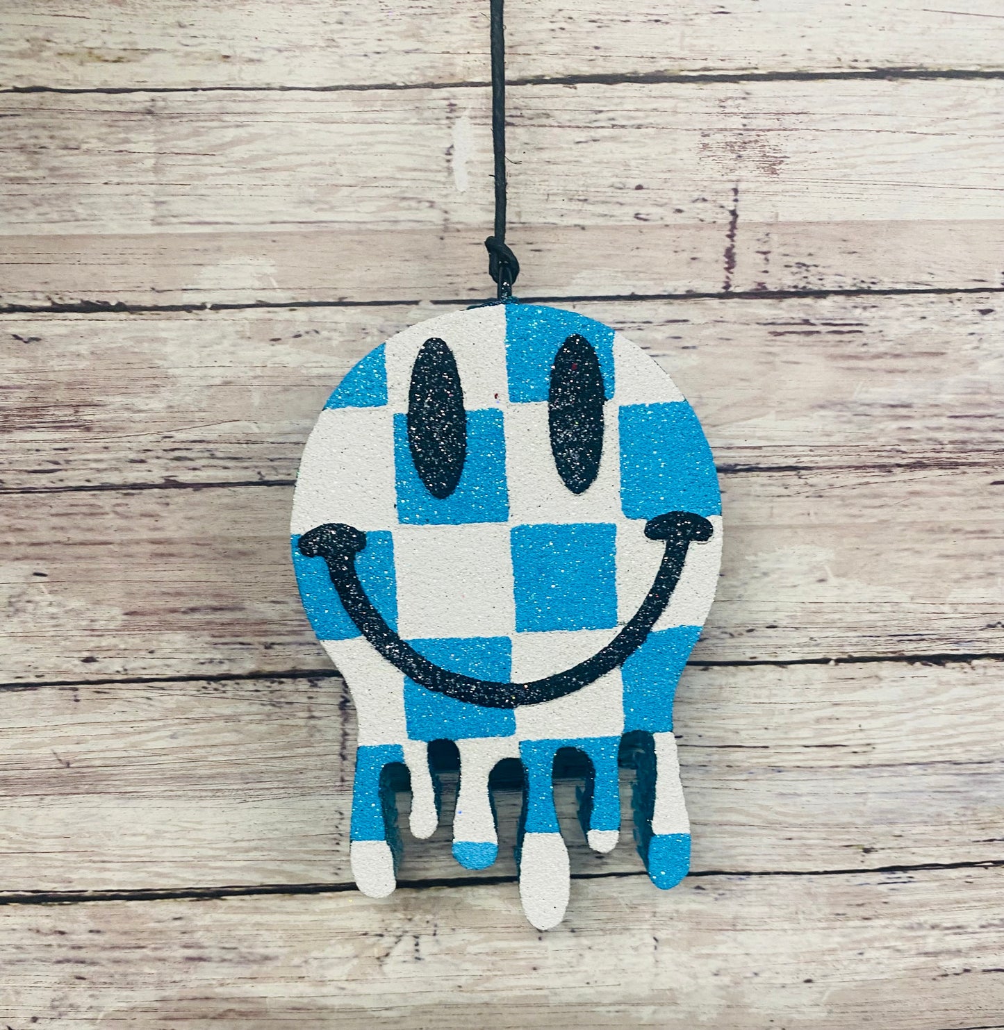Checkered Drip Smiling Face