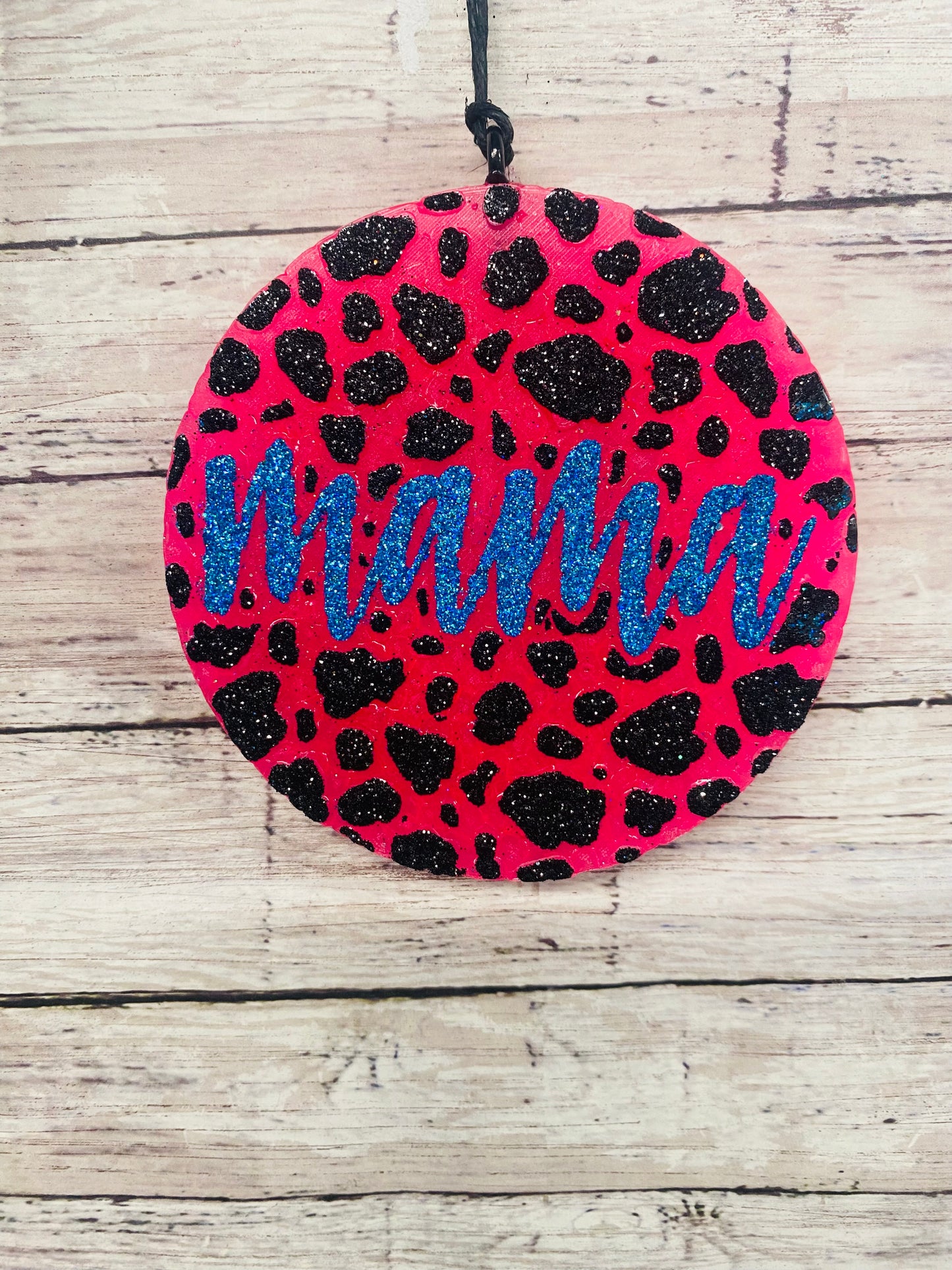 Mama Cow Print Circle