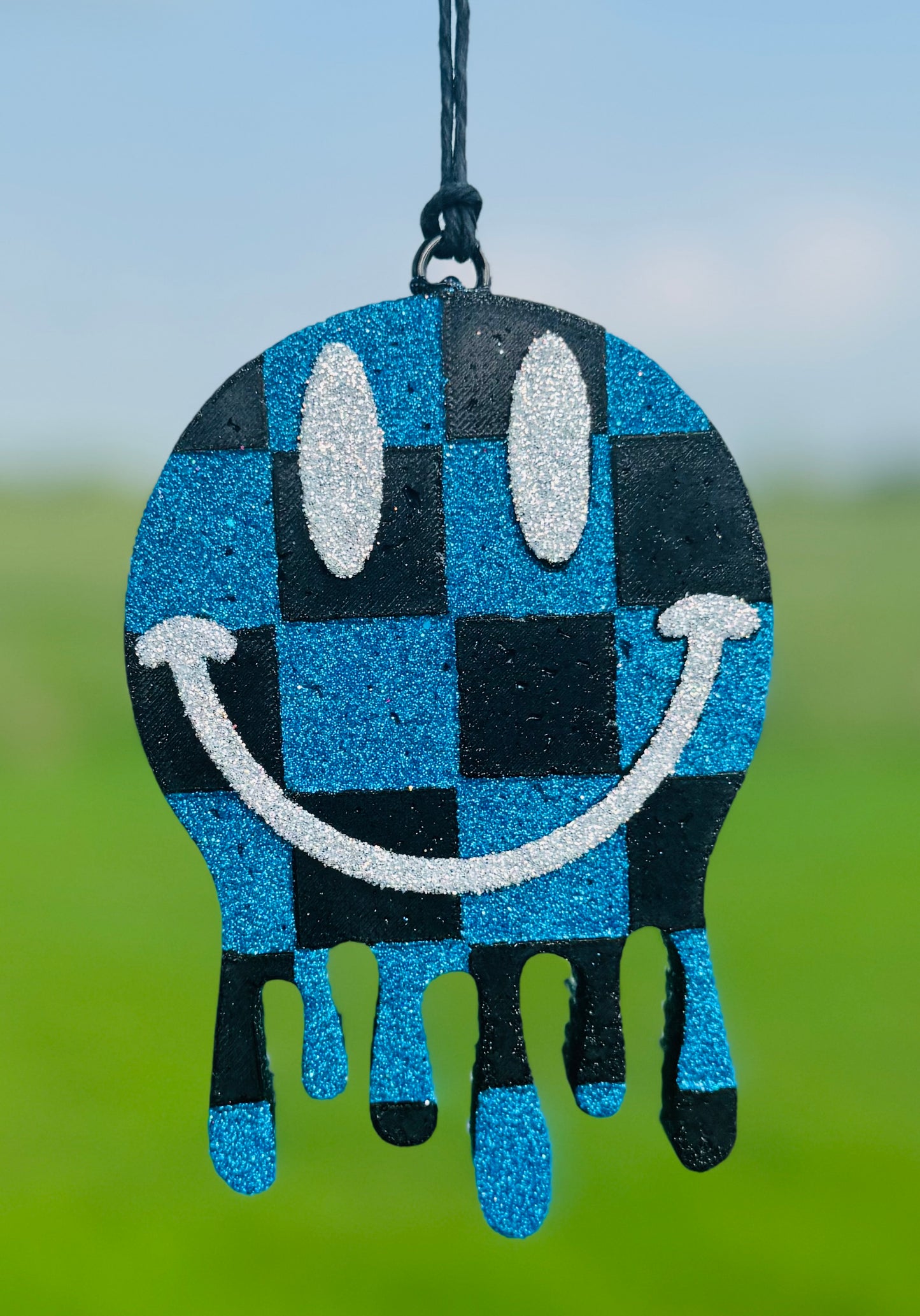 Checkered Drip Smiling Face