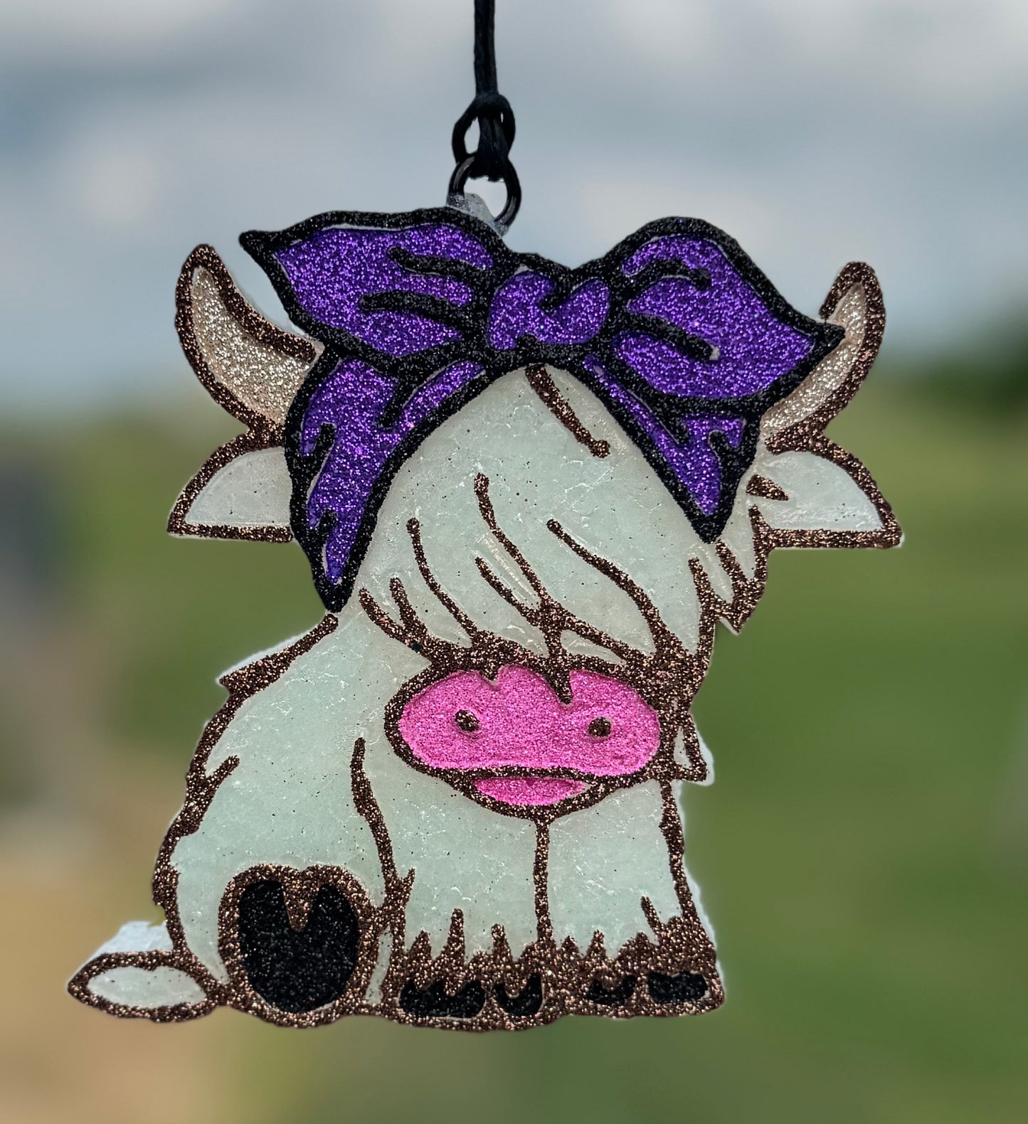 Highland Cow with Bow