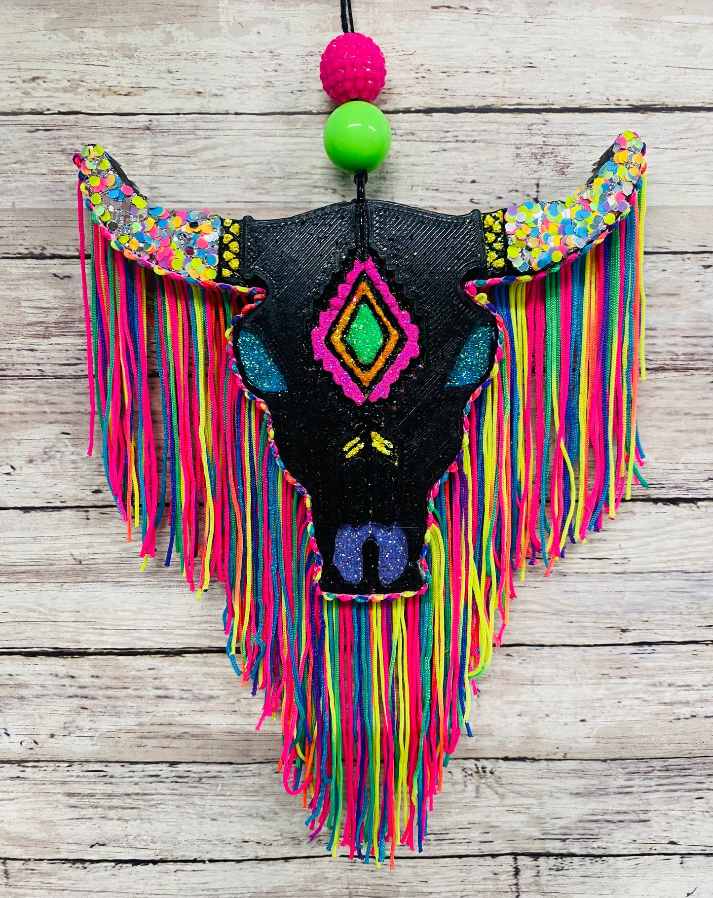 Aztec Bull Skull-Large Size