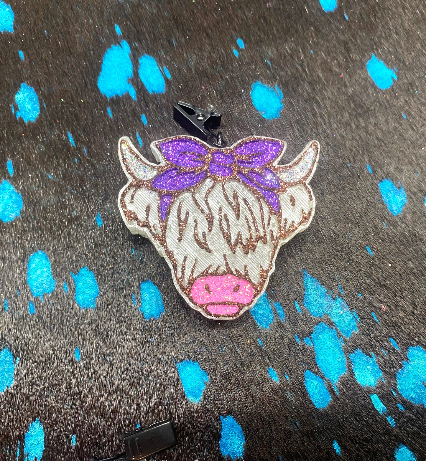 Highland Cow Vent Clip-1 clip