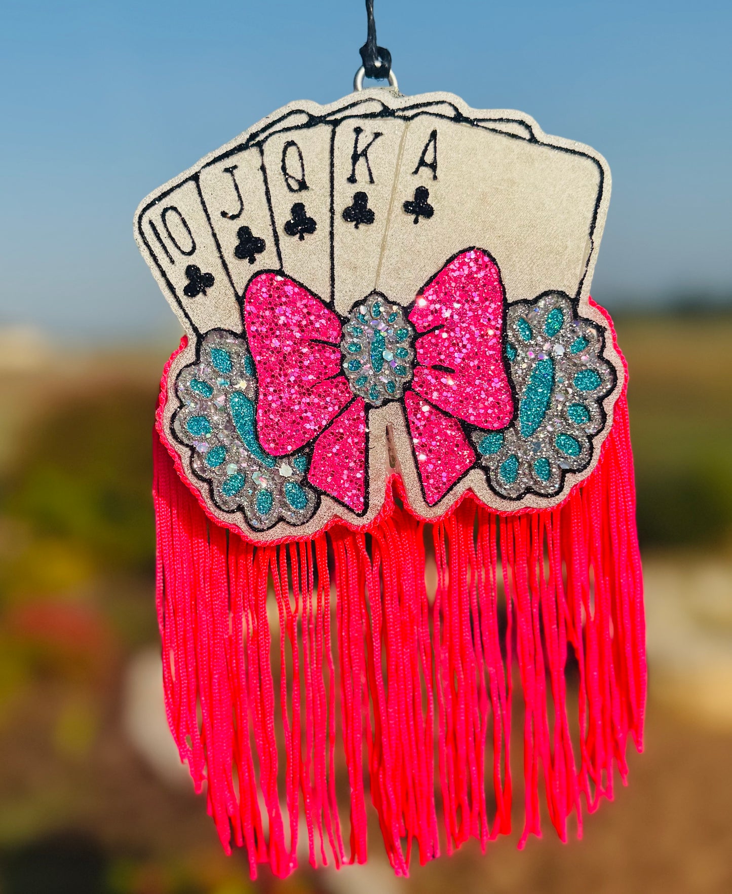 Royal Flush Cards with Squash Blossom and Bow