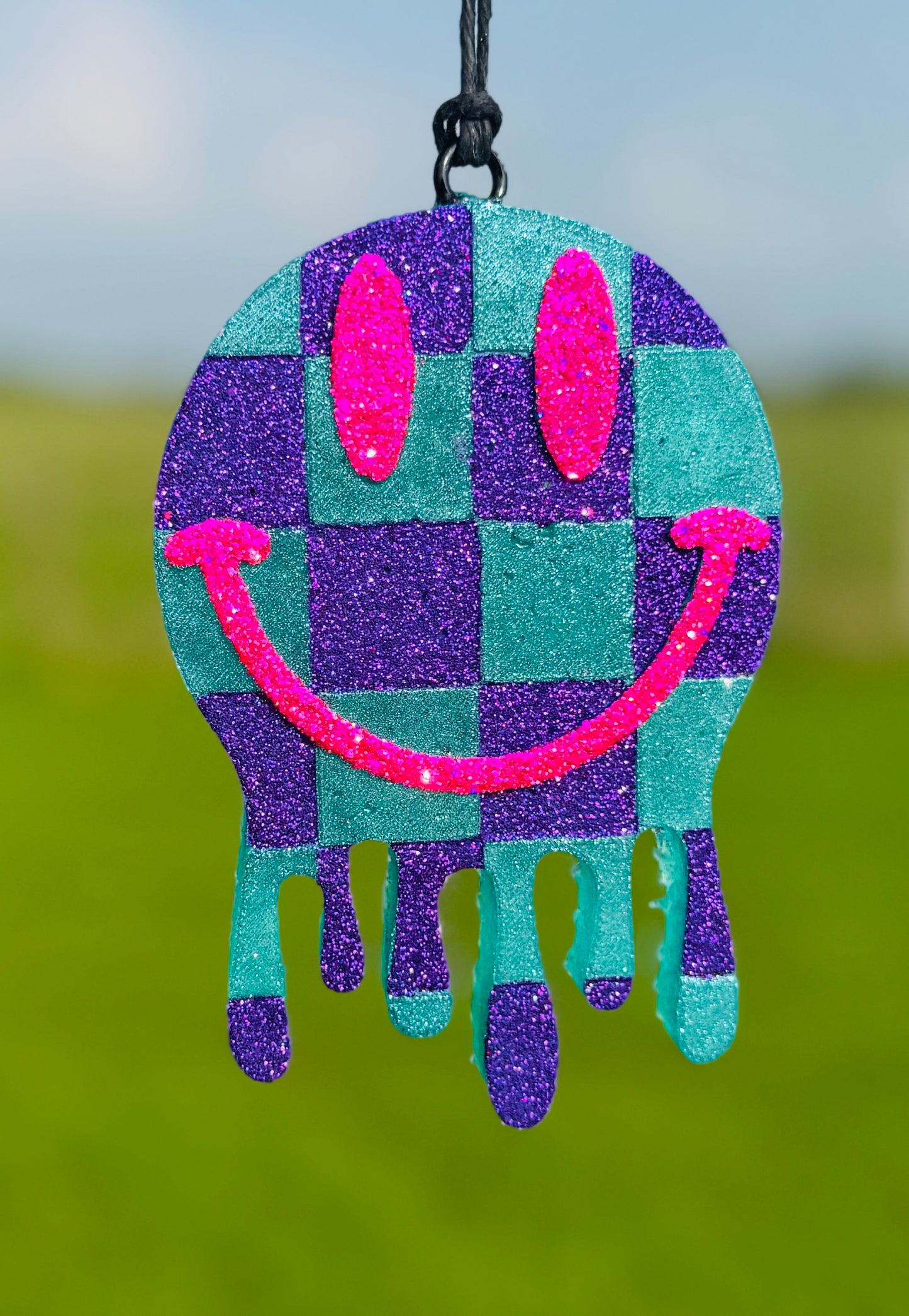 Checkered Drip Smiling Face