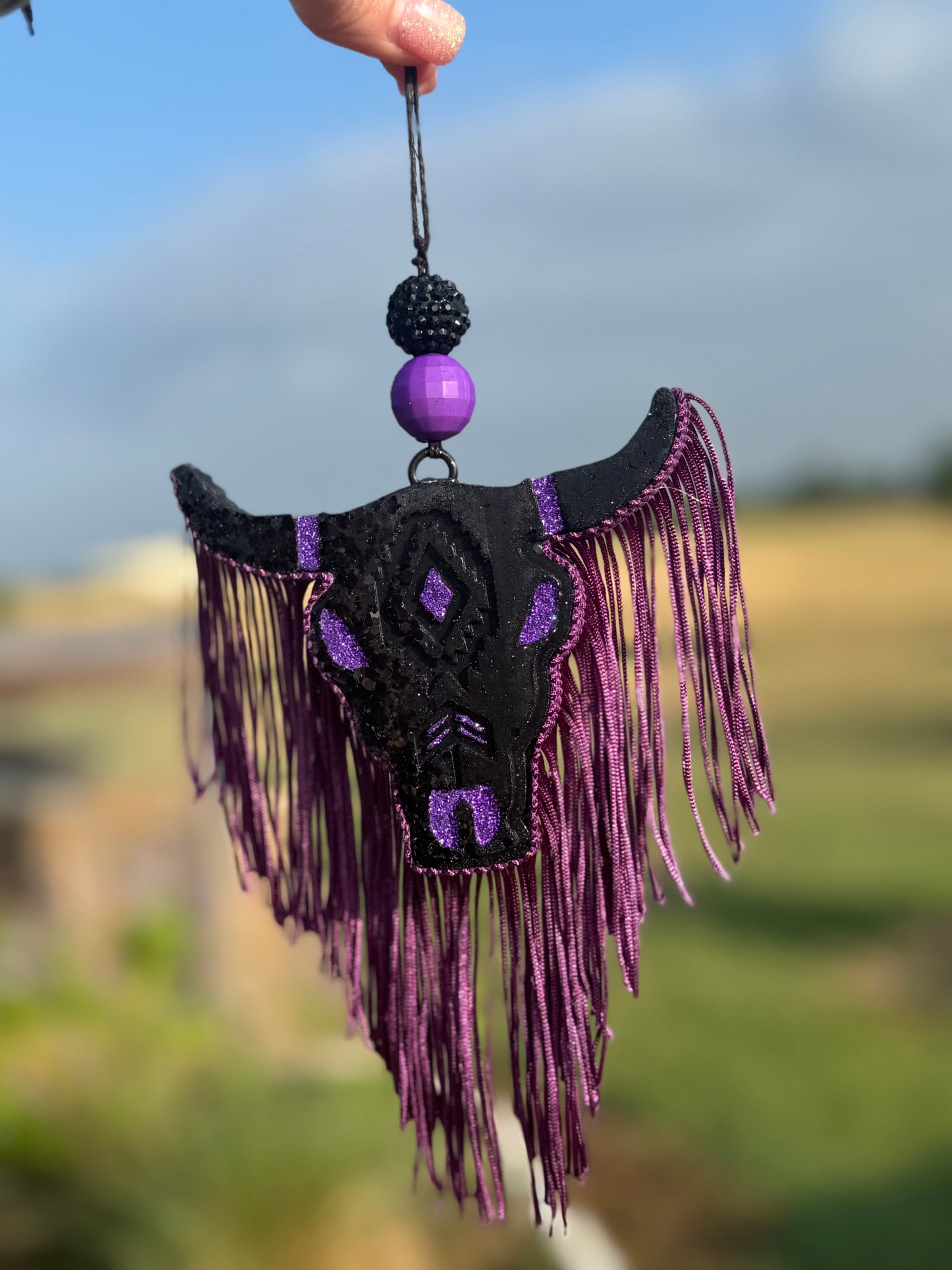 Aztec Bull Skull- Medium Size