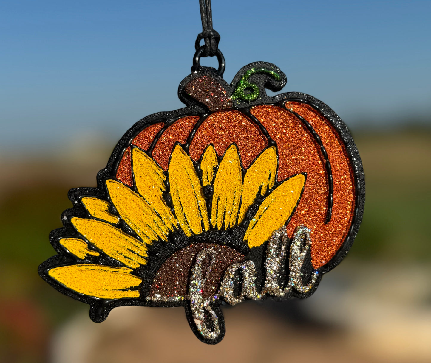 Fall with Pumpkin & Sunflower