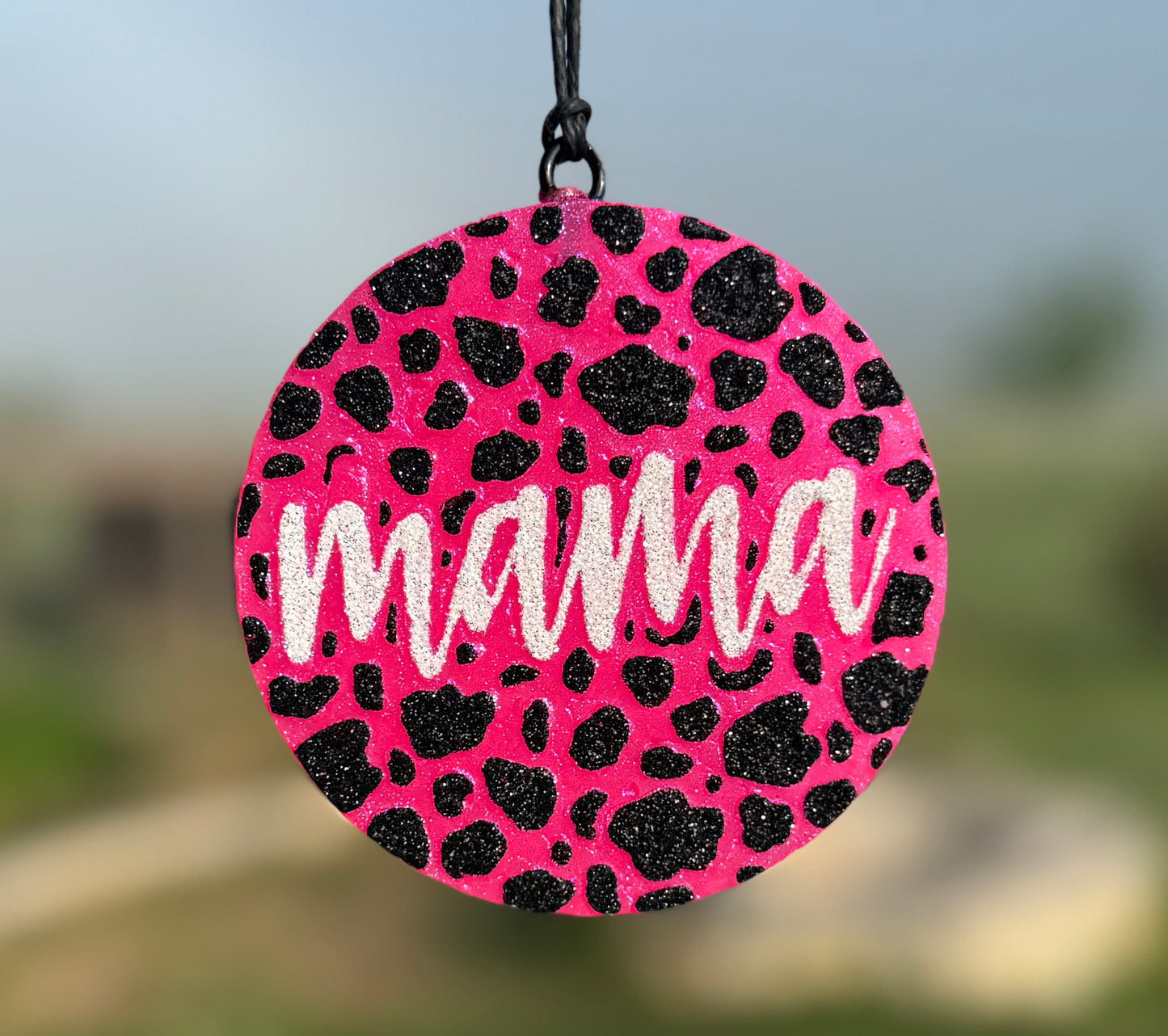 Mama Cow Print Circle