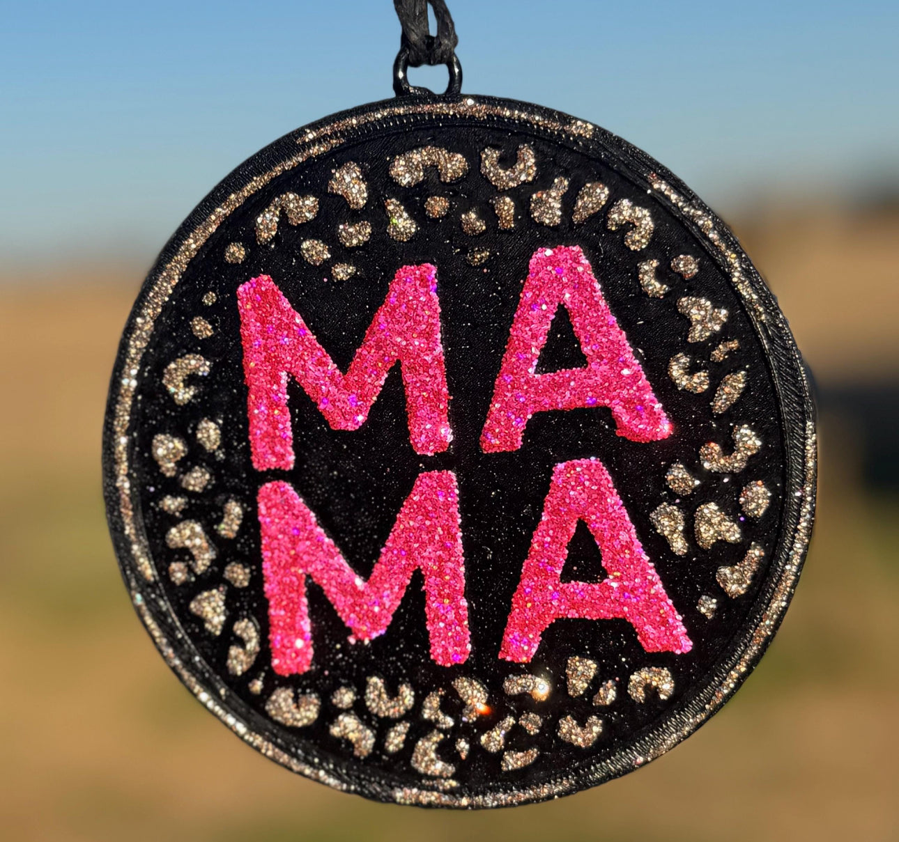 Mama Leopard Print Circle