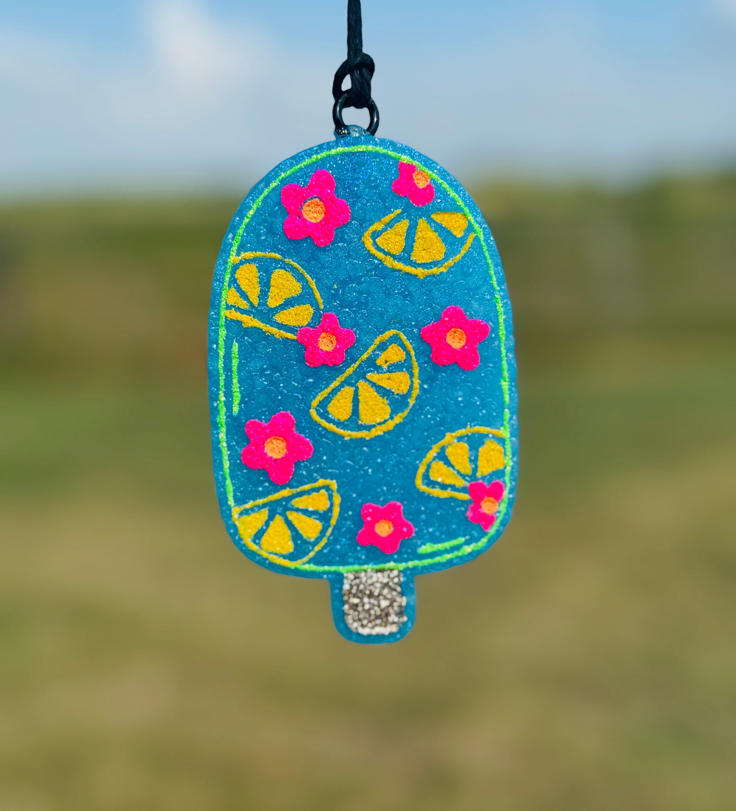 Summer Popsicle with Fruit & Flowers