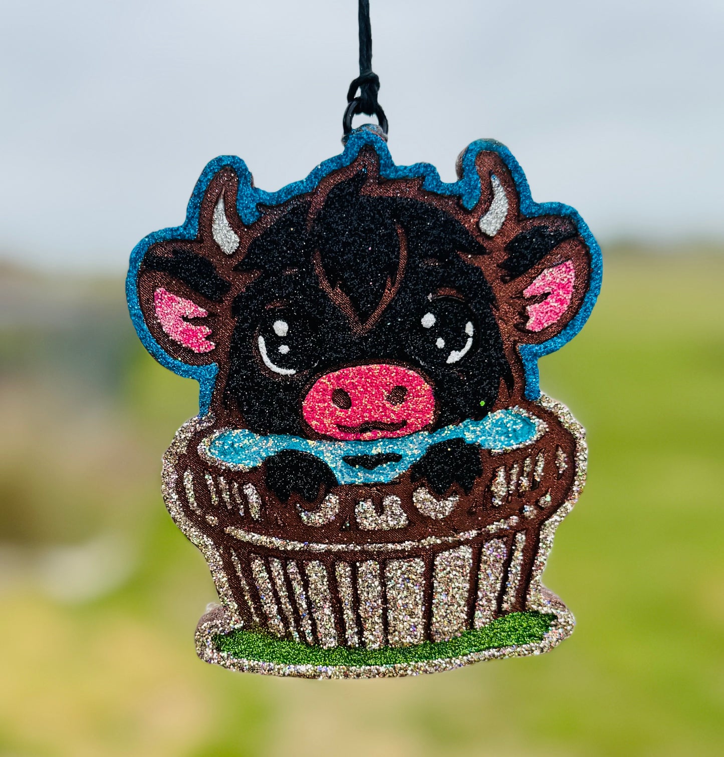 Highland Cow in Tub