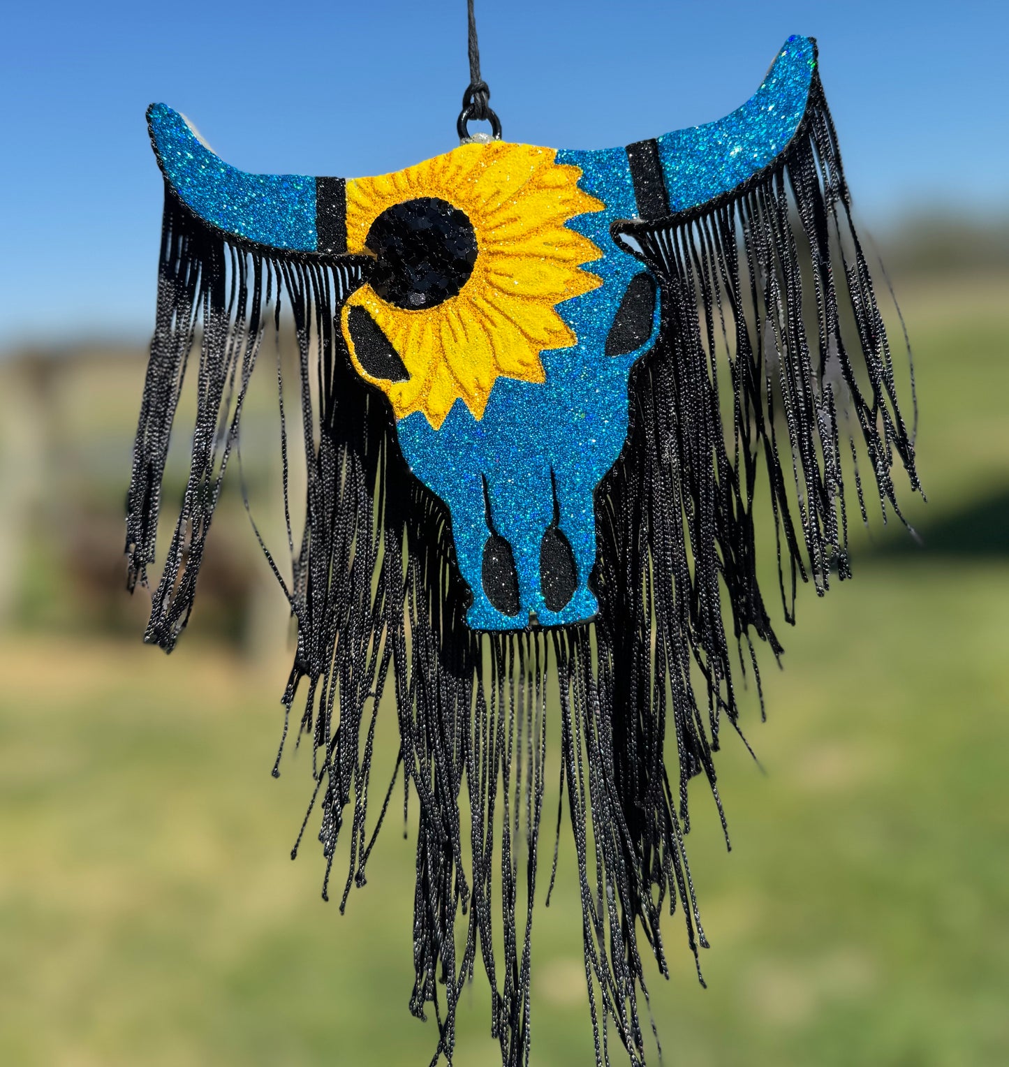 Aztec Bull (large) with Sunflower