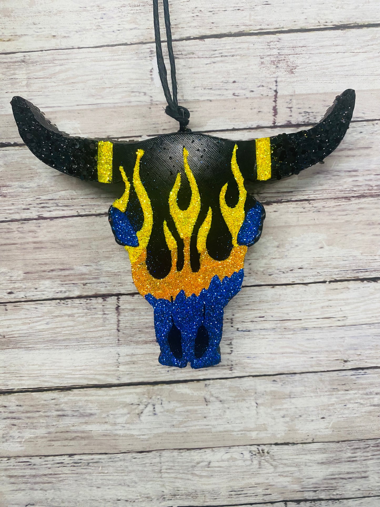 Aztec Bull (large) with Flames