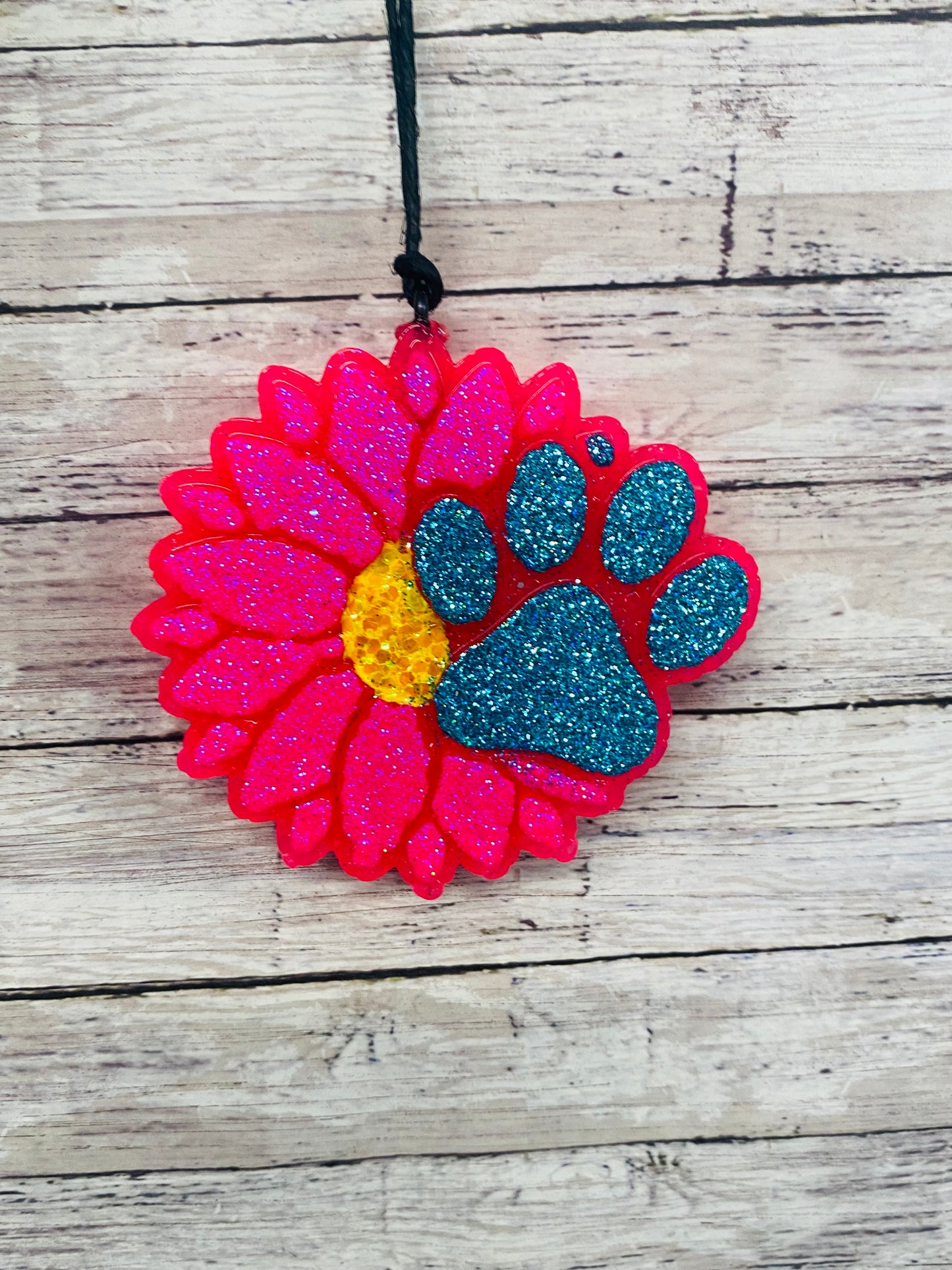 Sunflower with Dog Paw