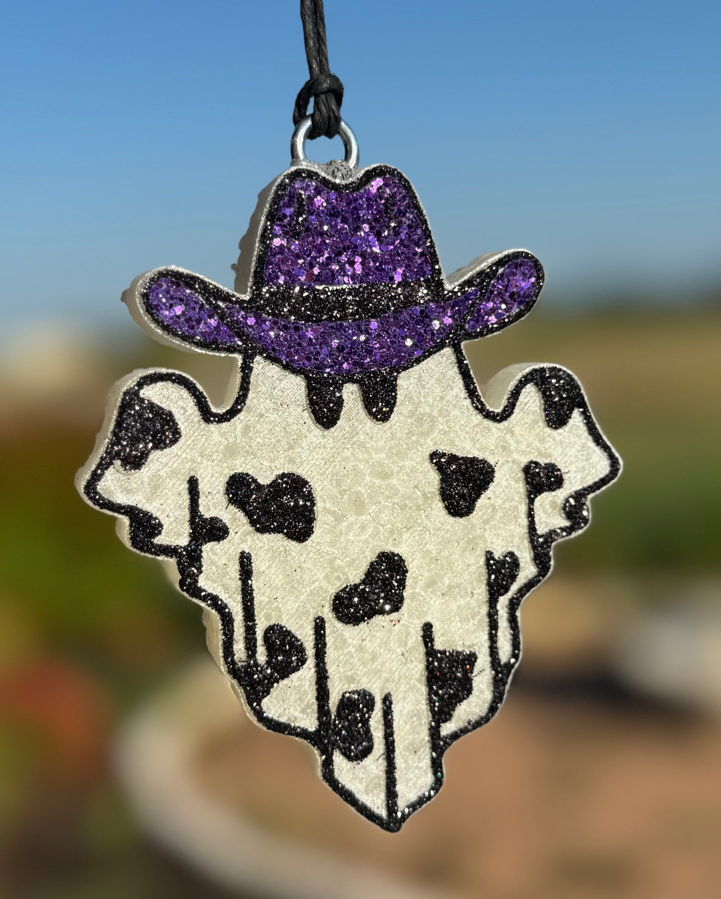 Ghost with Cow print and Cowboy Hat-Option 2