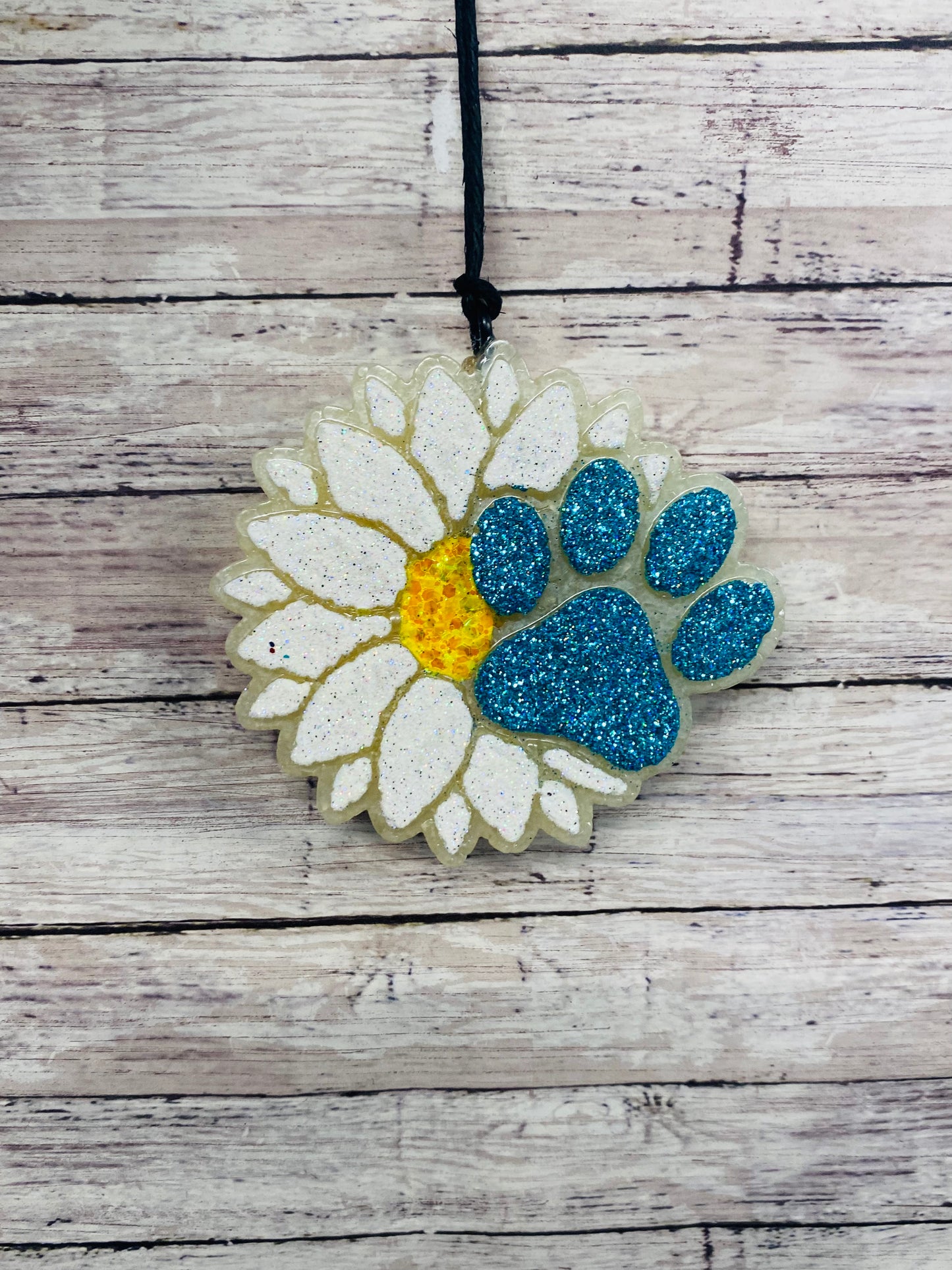 Sunflower with Dog Paw