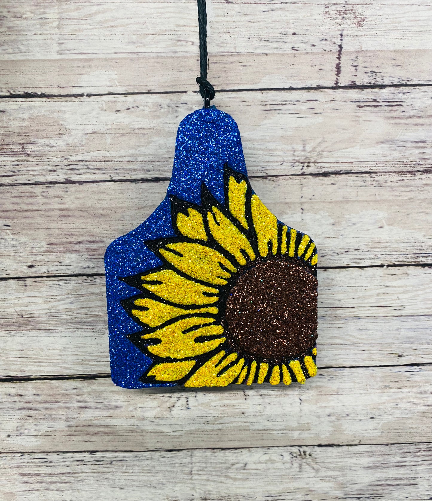 Cow Ear Tag- Sunflower