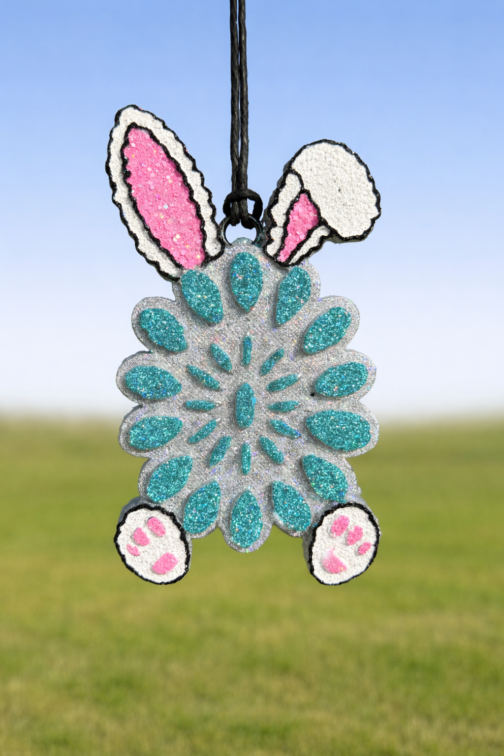 RTS Squash Blossom Bunny- Leather and Lace