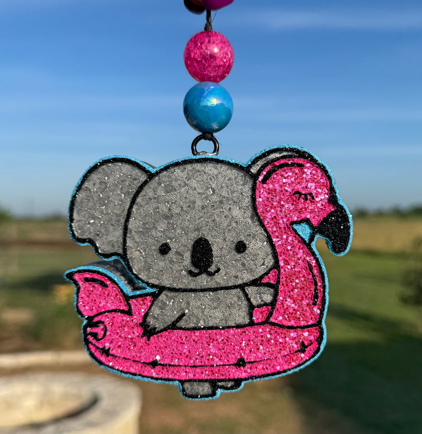 Koala in Flamingo Floatie