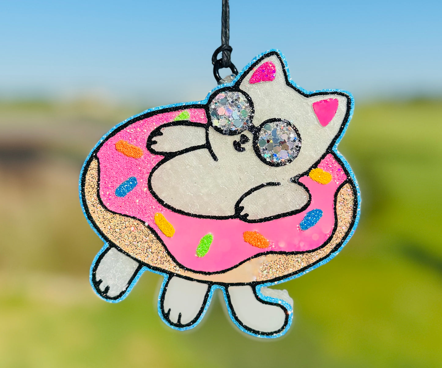 Cat in Donut Floatie