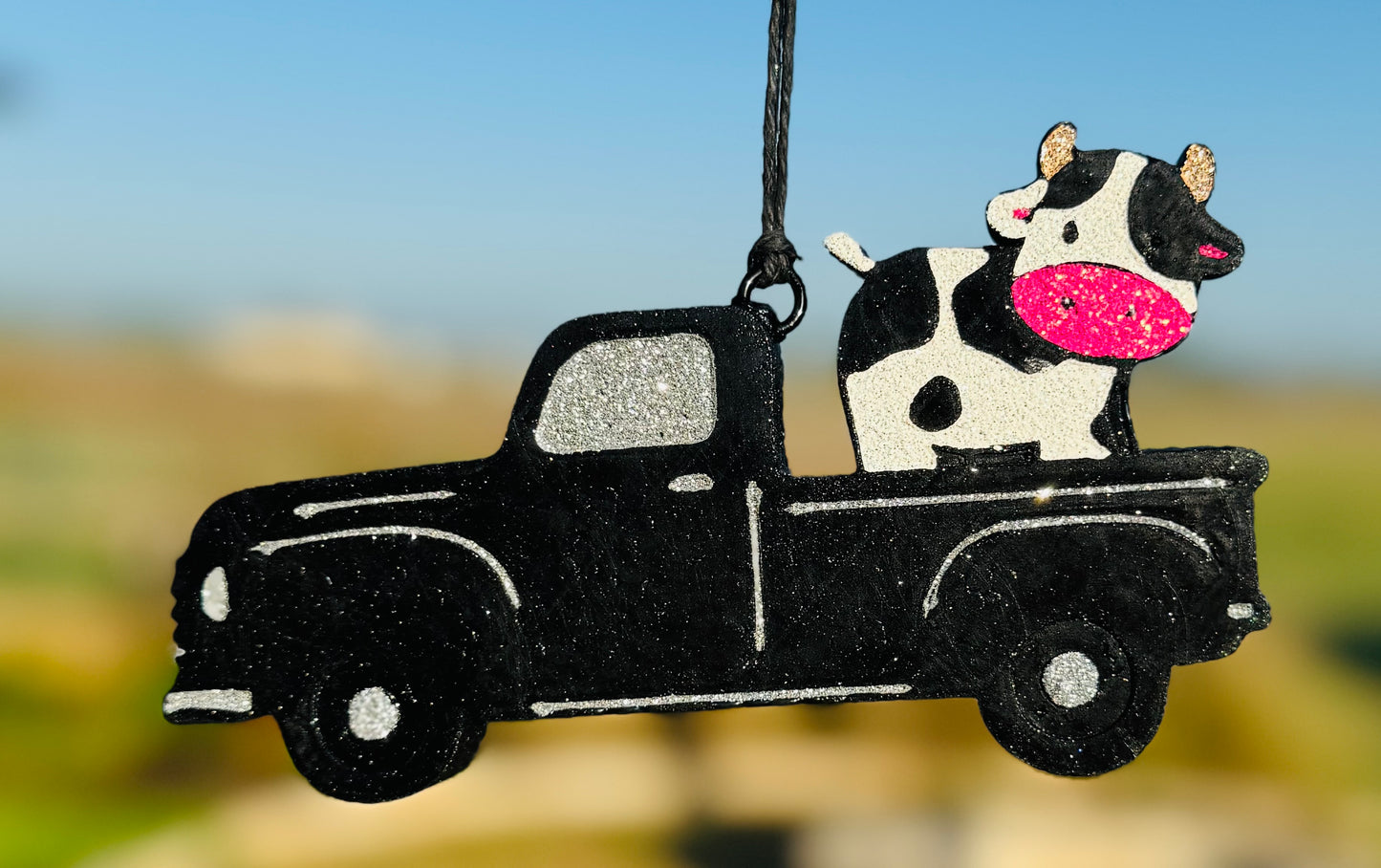 Truck with cow