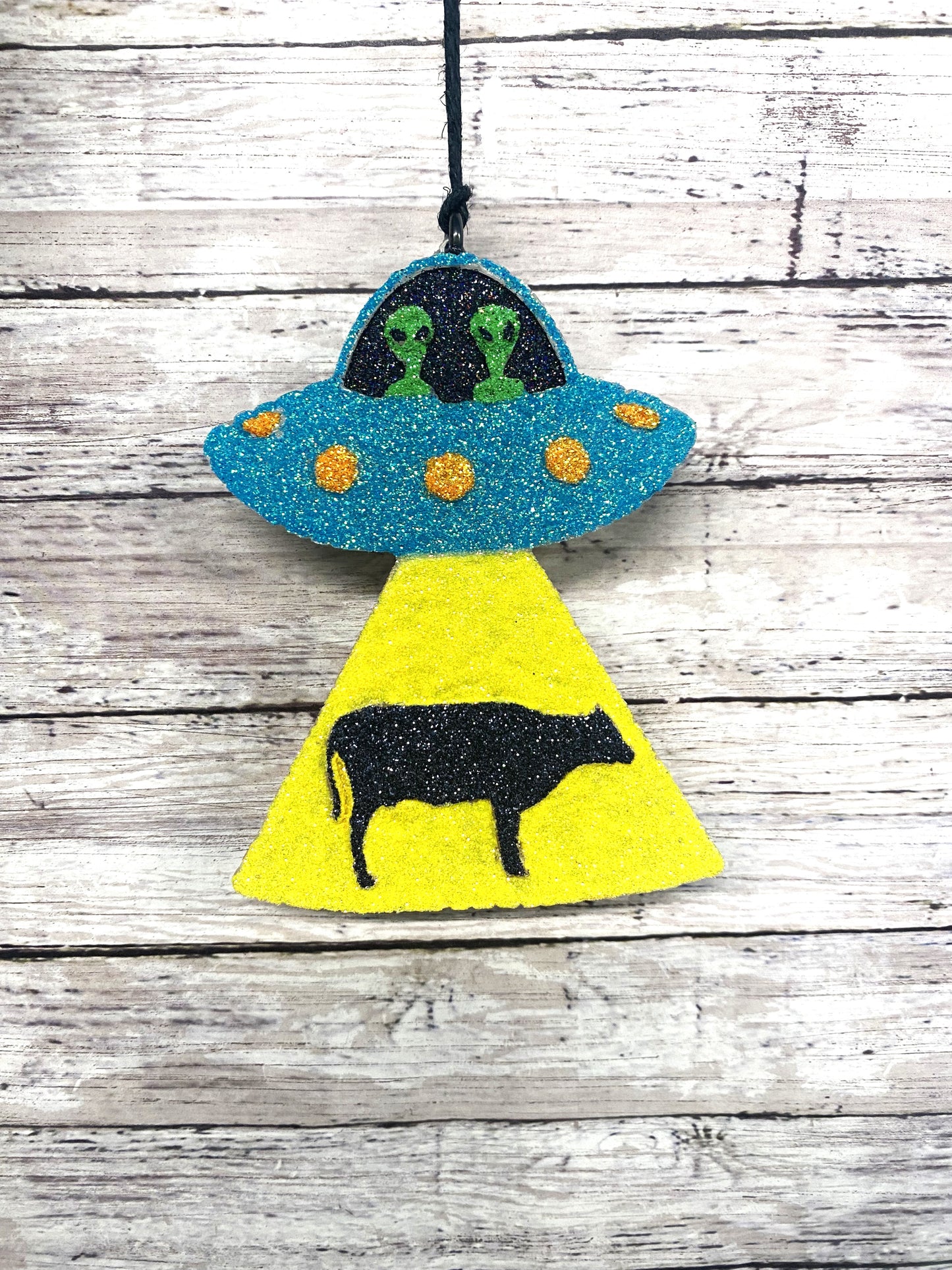 Alien Spaceship with Cow UFO