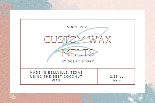 Custom Scented Wax Melt- Clam Shell