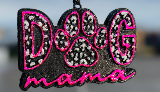 Dog Mama with Leopard/Cheetah Print