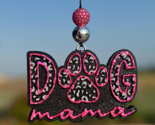Dog Mama with Leopard/Cheetah Print