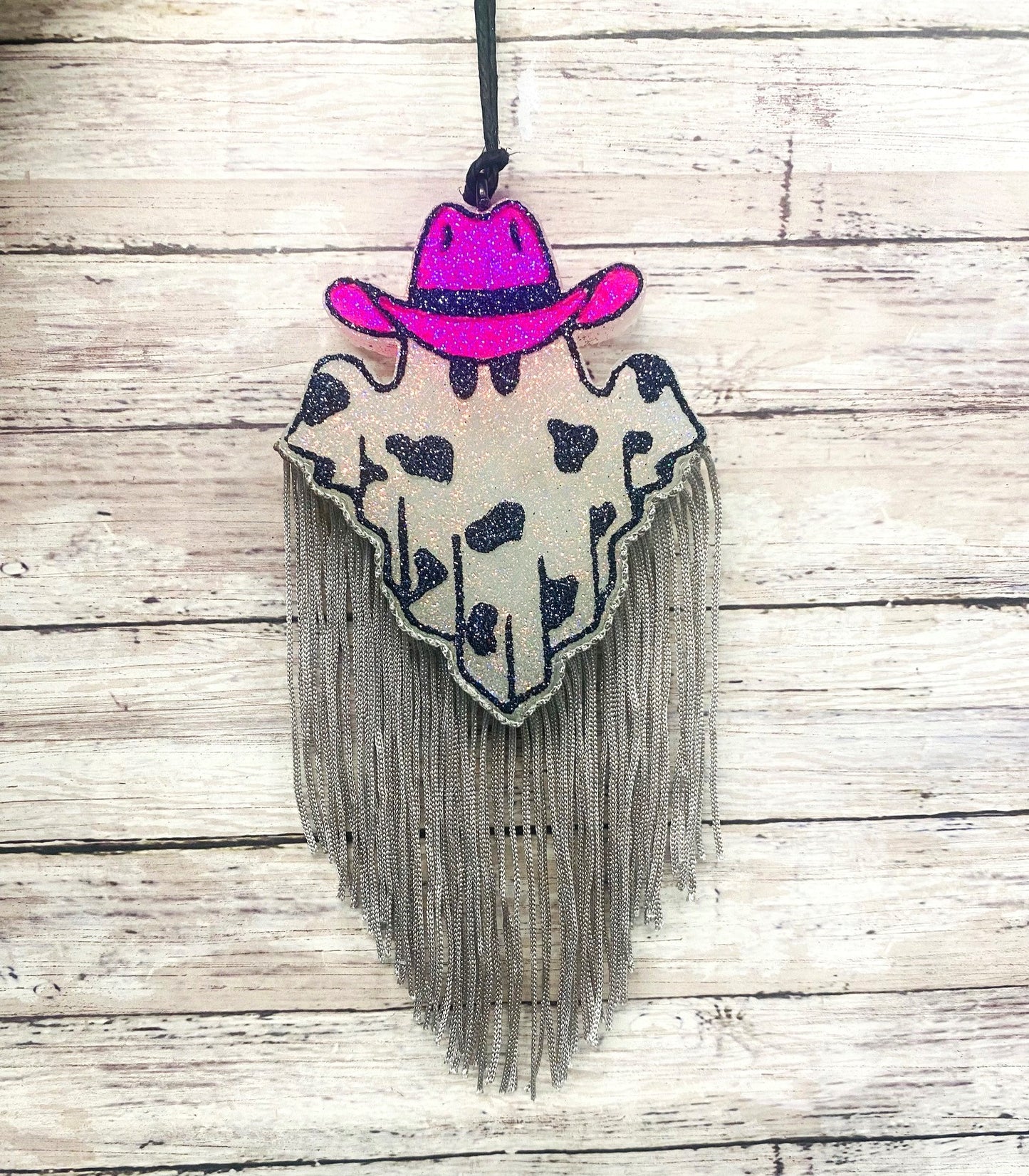 Ghost with Cow print and Cowboy Hat-Option 2